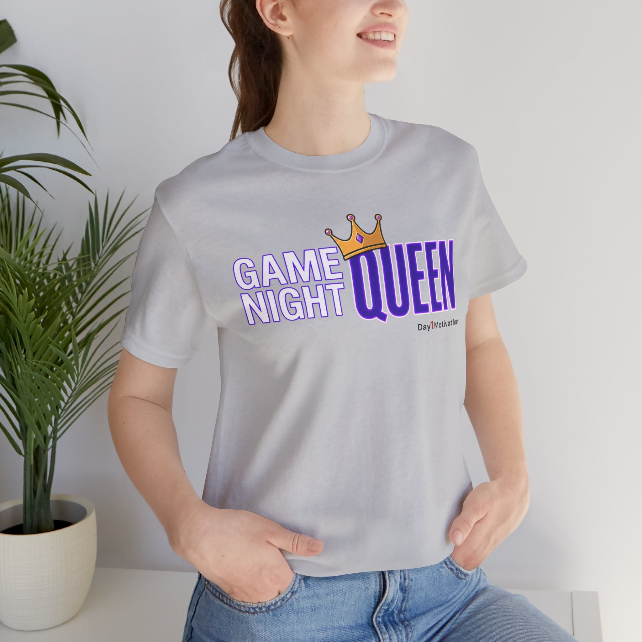 Game Night Queen T-Shirt — Graphic Tee for Game Nights & Parties