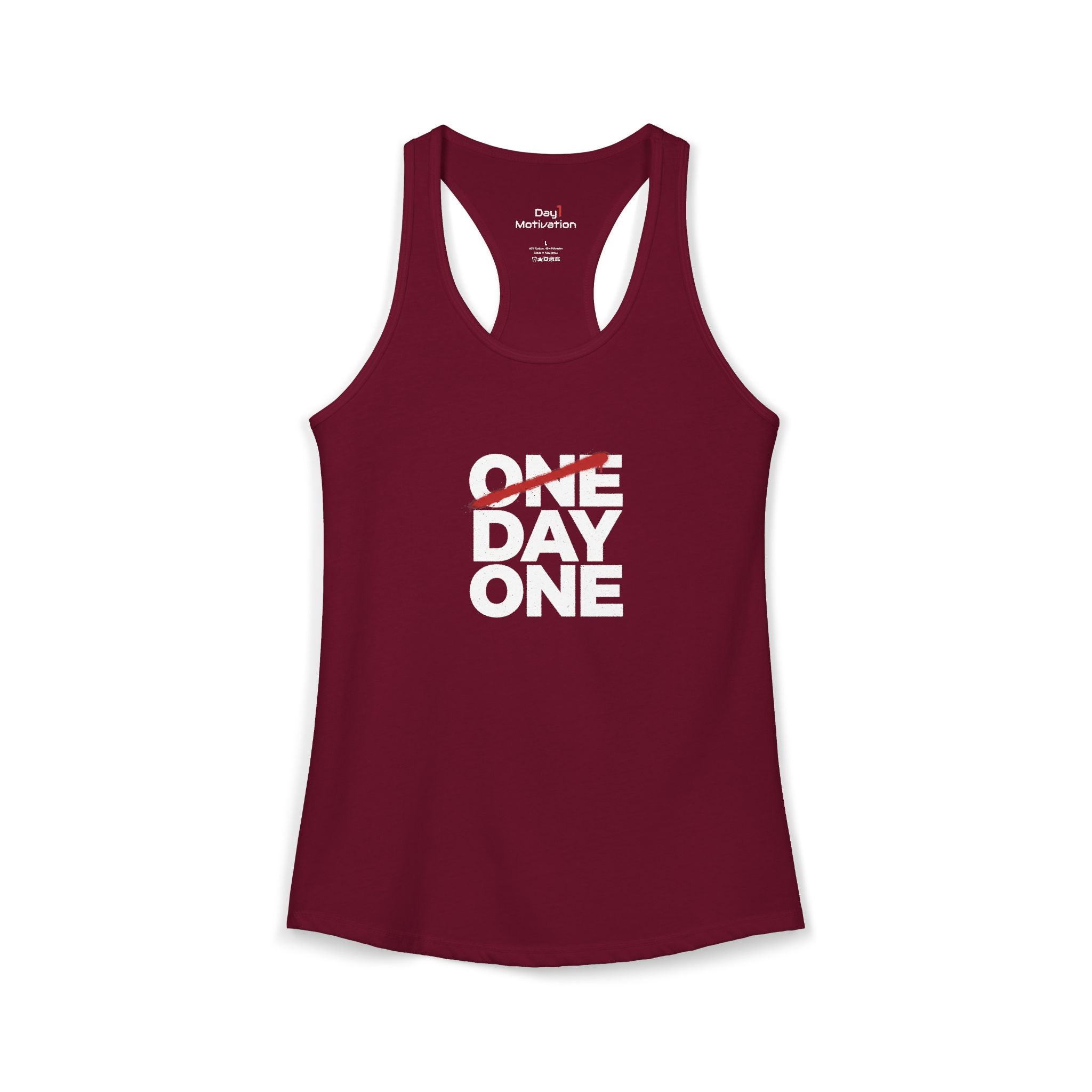 "Day One" - Women's Ideal Racerback Tank