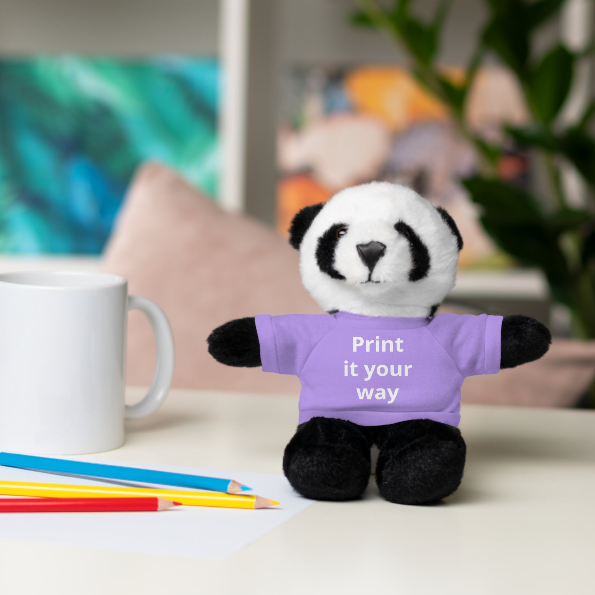 Custom T-Shirt Stuffed Animal  — Personalized with 'Print it your way' Tee