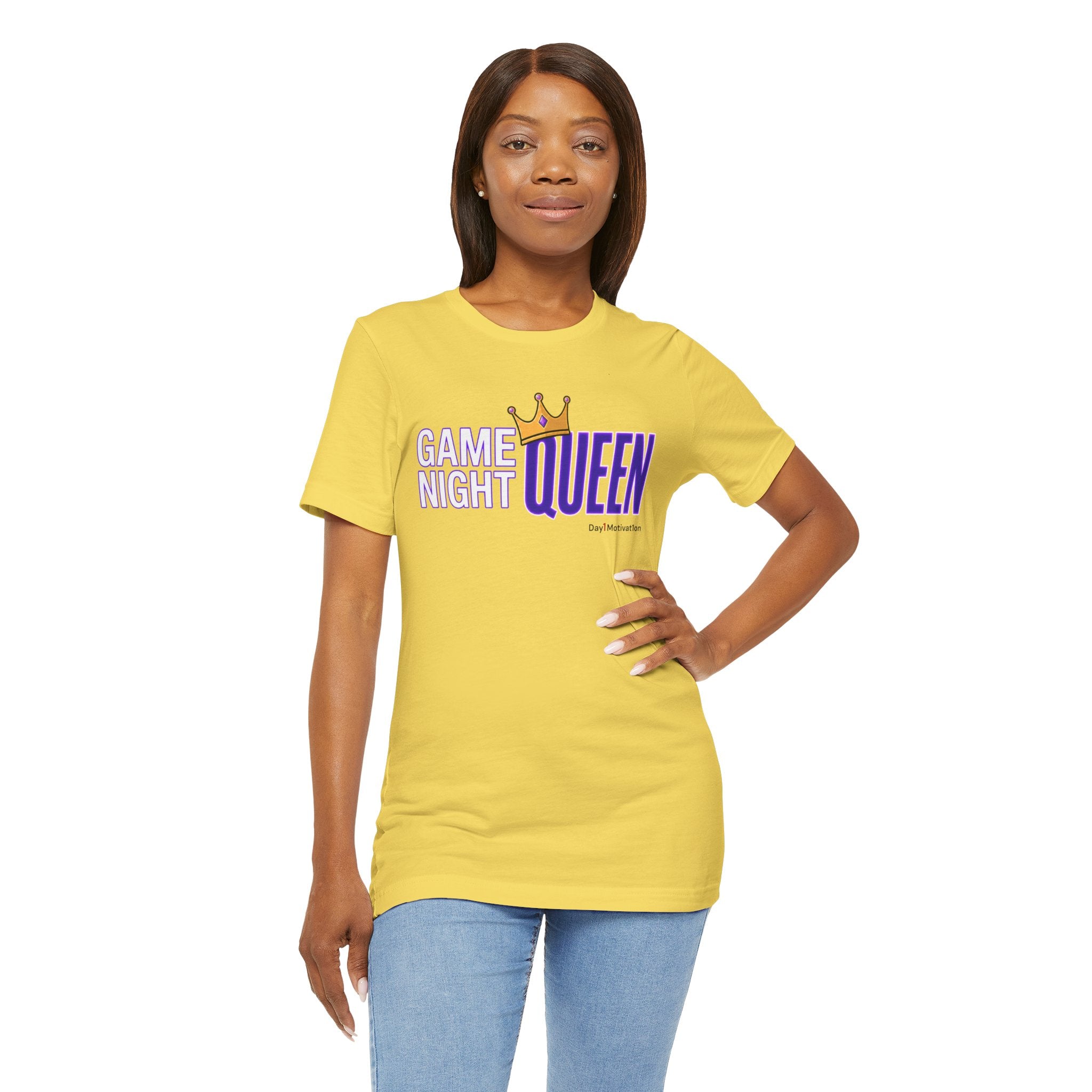 Game Night Queen T-Shirt — Graphic Tee for Game Nights & Parties