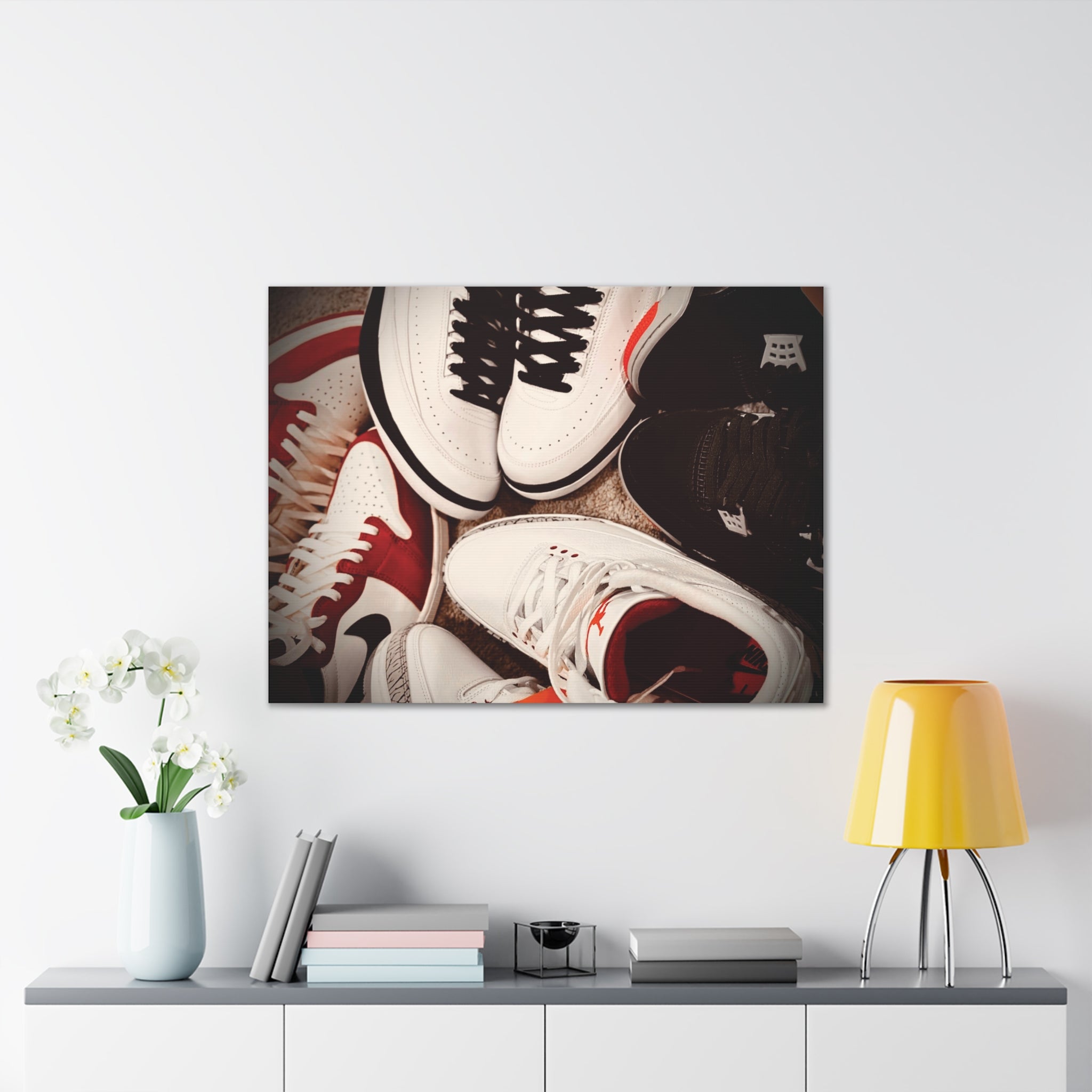 Sneaker Canvas Wall Art - Stretched 0.75" Shoe Print