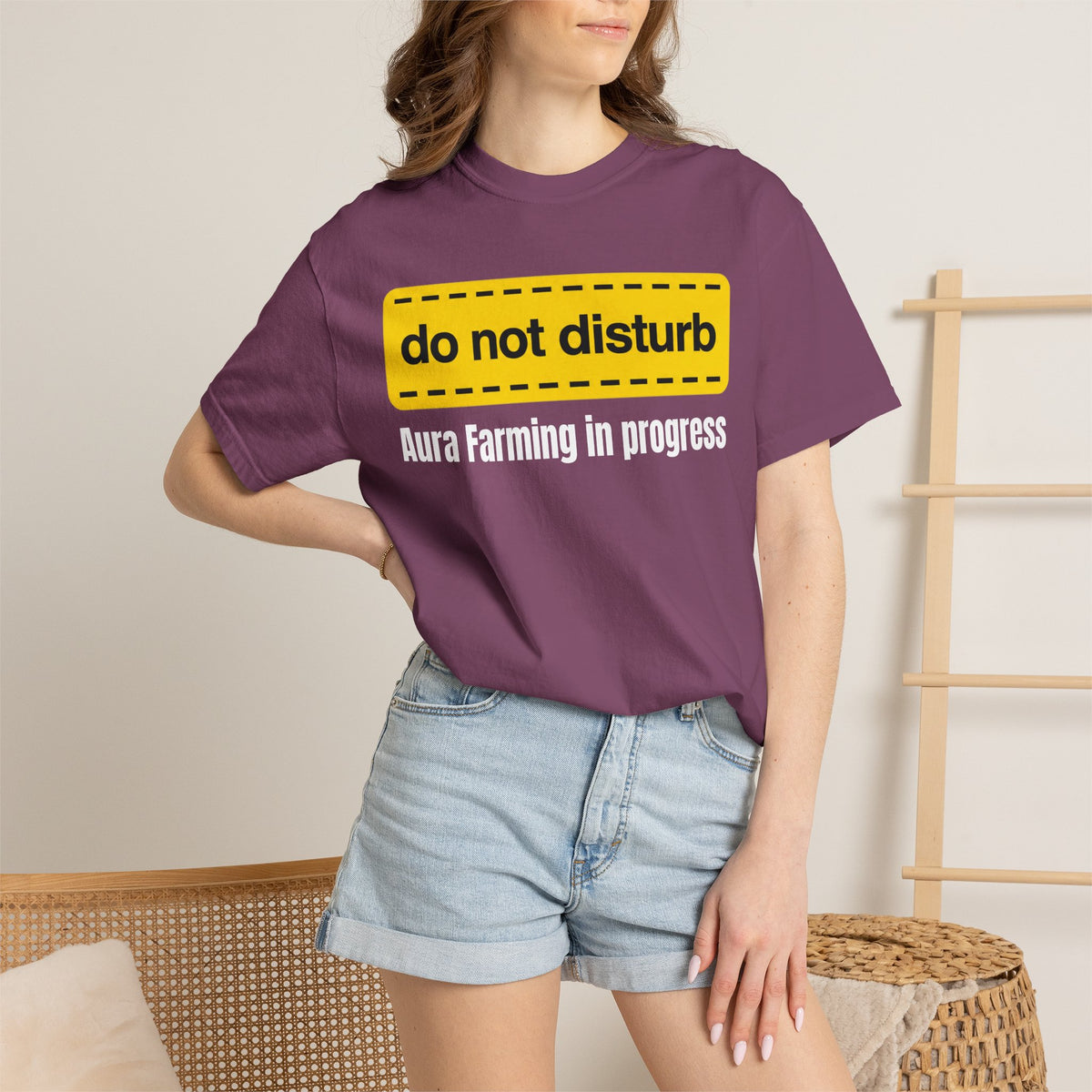 Do Not Disturb T-Shirt  "Aura Farming in Progress" —Funny Spiritual Tee