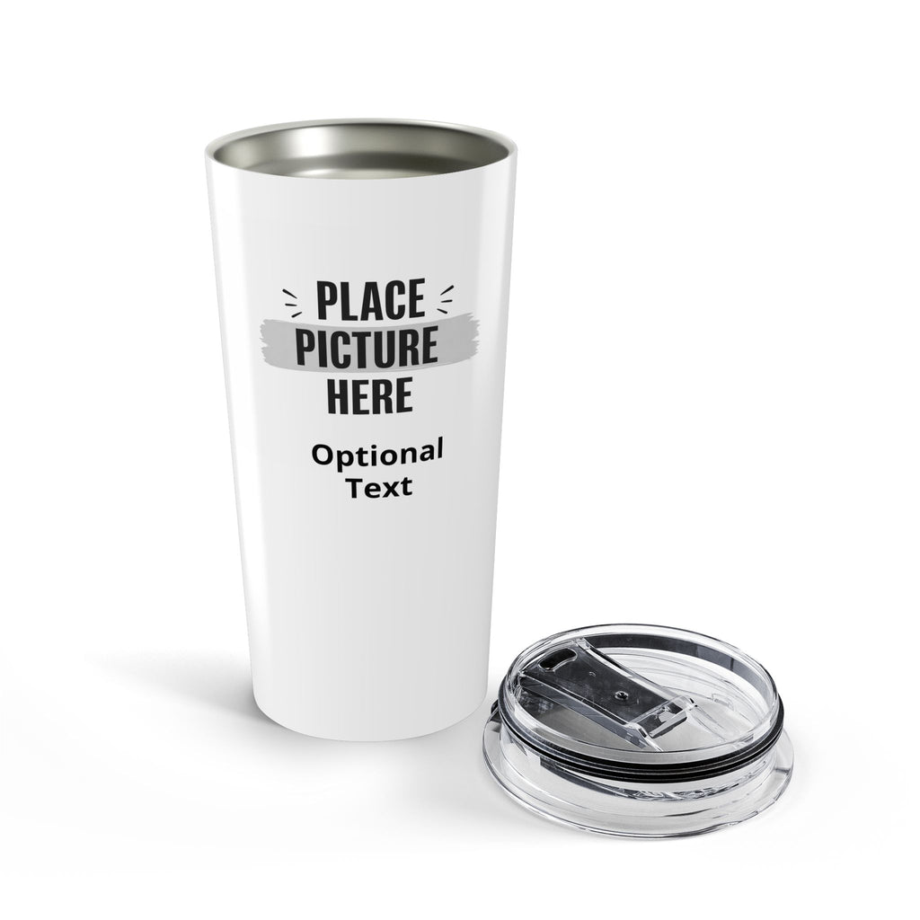20oz Personalized Photo Tumbler — Customizable Travel Cup with Optional Text