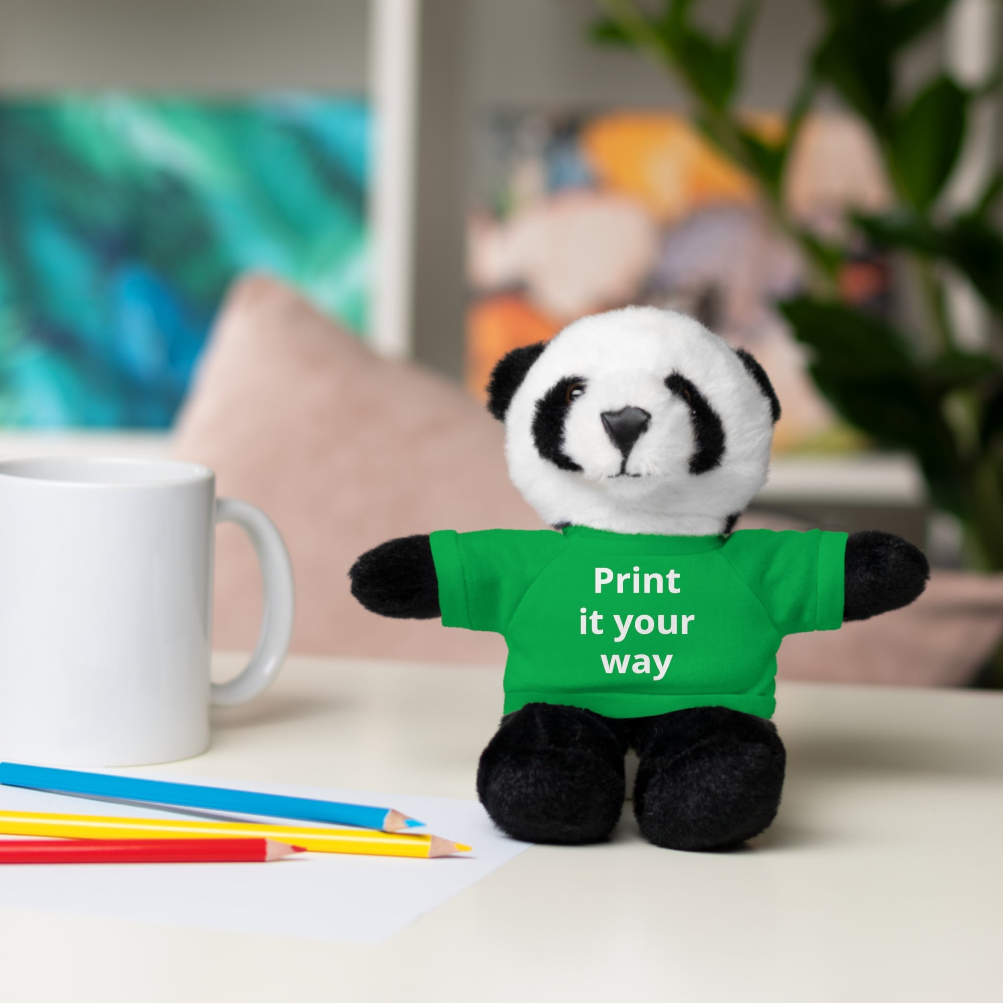 Custom T-Shirt Stuffed Animal  — Personalized with 'Print it your way' Tee
