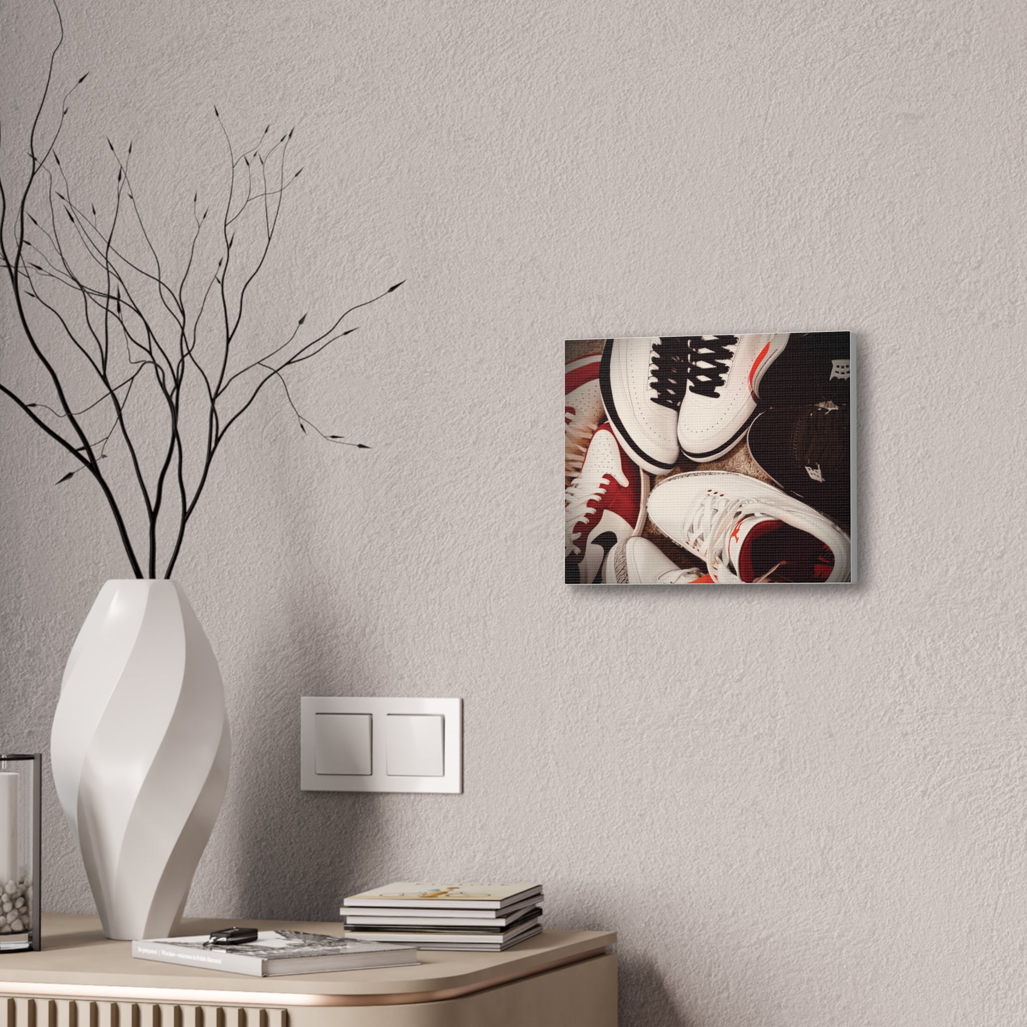 Sneaker Canvas Wall Art - Stretched 0.75" Shoe Print