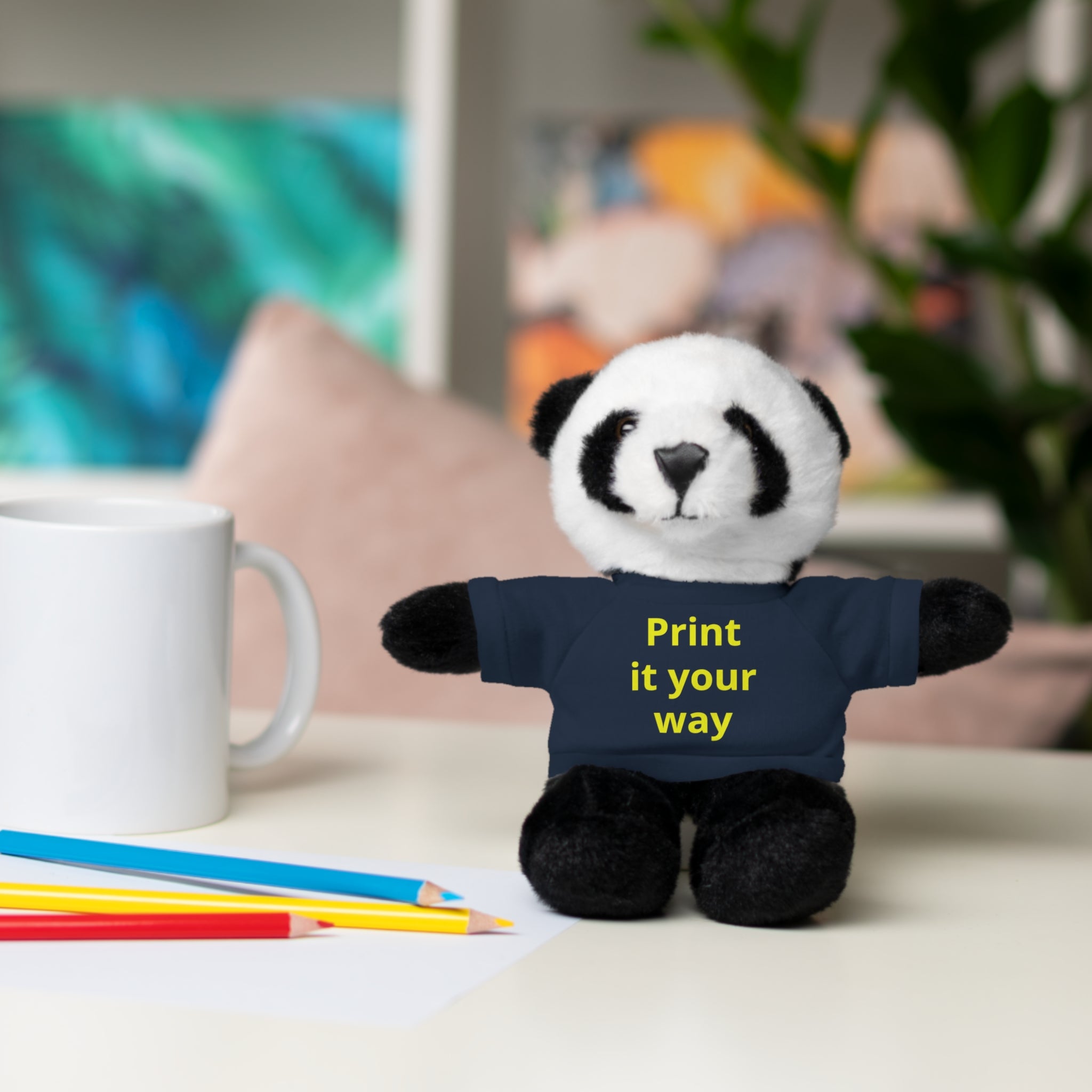 Custom T-Shirt Stuffed Animal  — Personalized with 'Print it your way' Tee