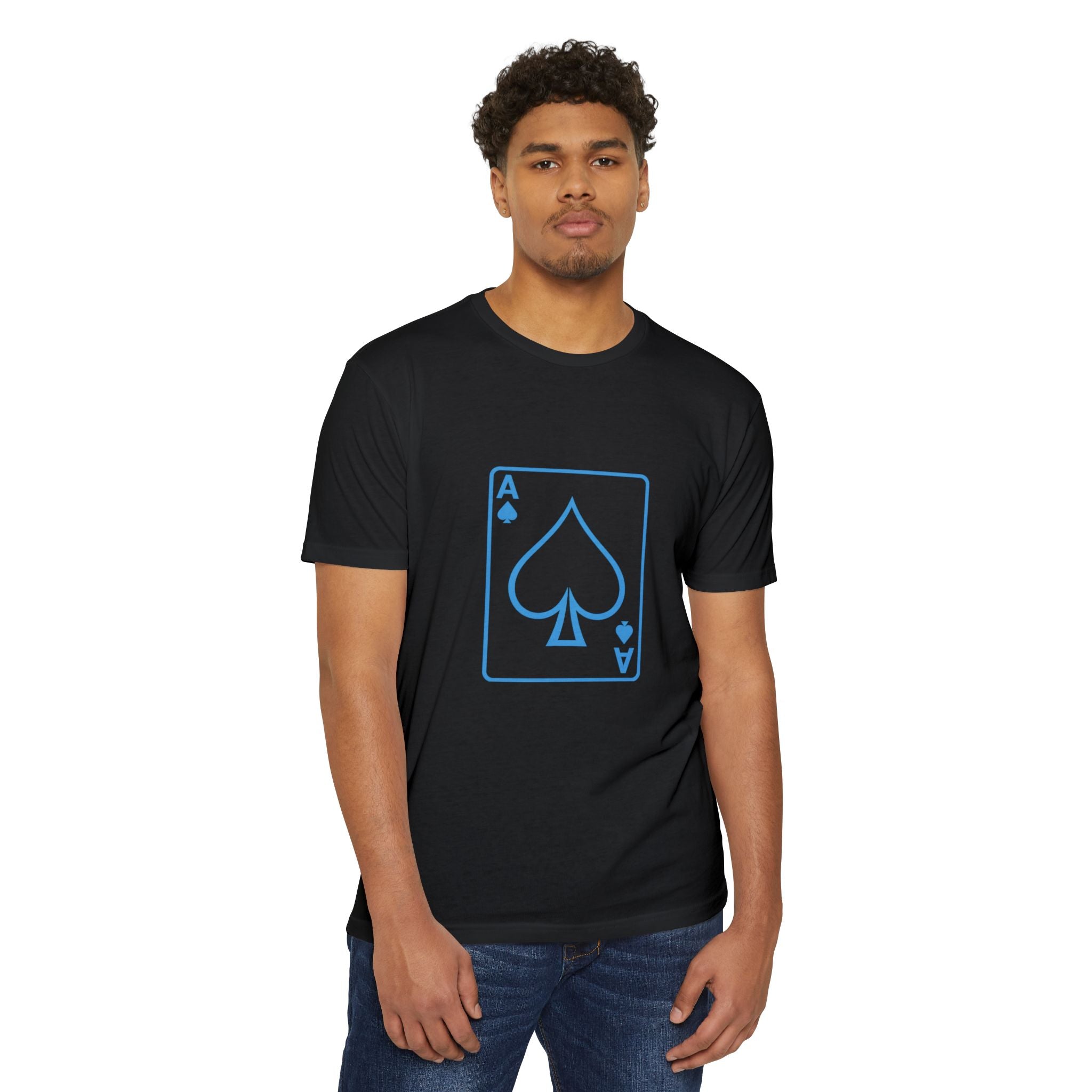 Ace of Js  — Black/Gamma Blue T-Shirt