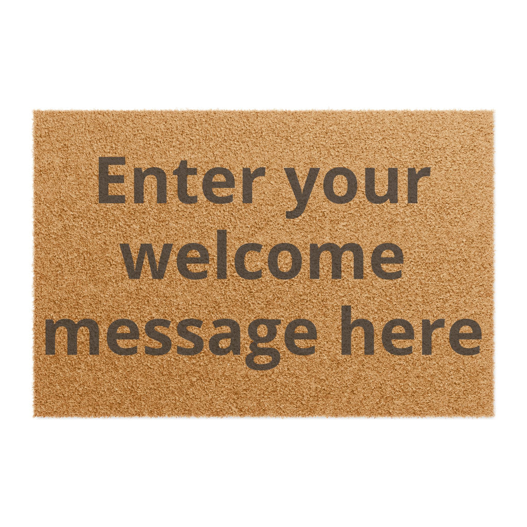 Personalized Text Welcome Mat