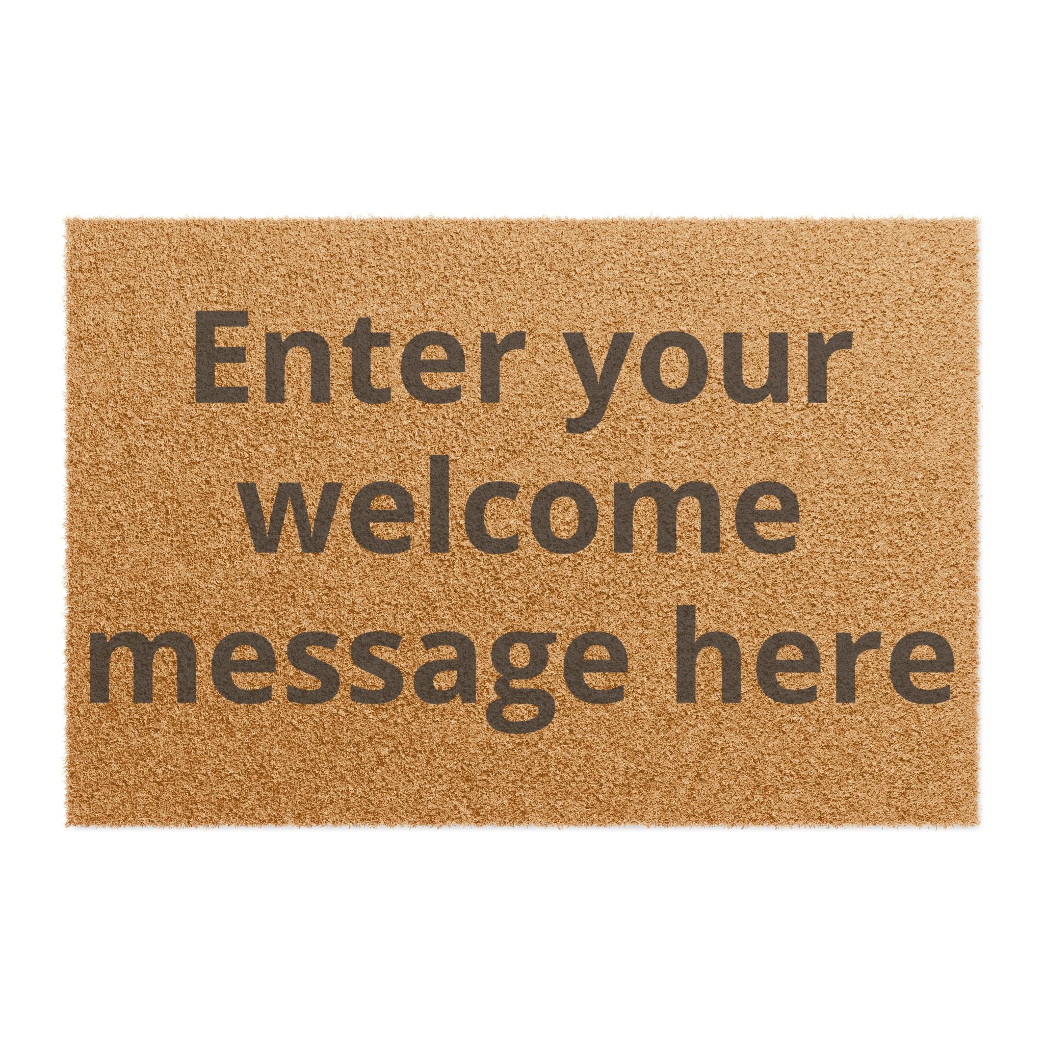 Personalized Text Welcome Mat