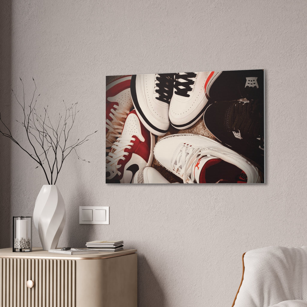 Sneaker Canvas Wall Art - Stretched 0.75" Shoe Print