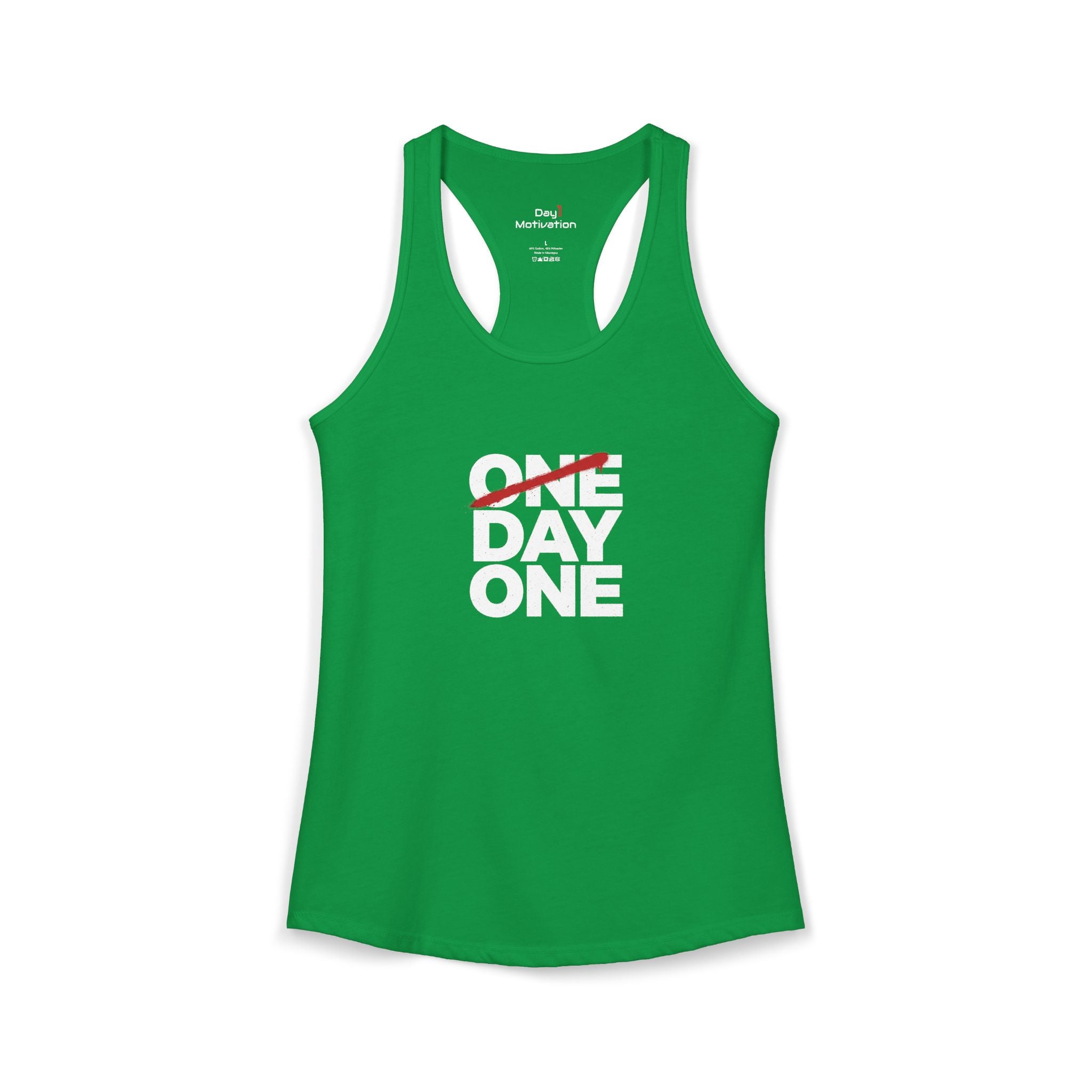 "Day One" - Women's Ideal Racerback Tank