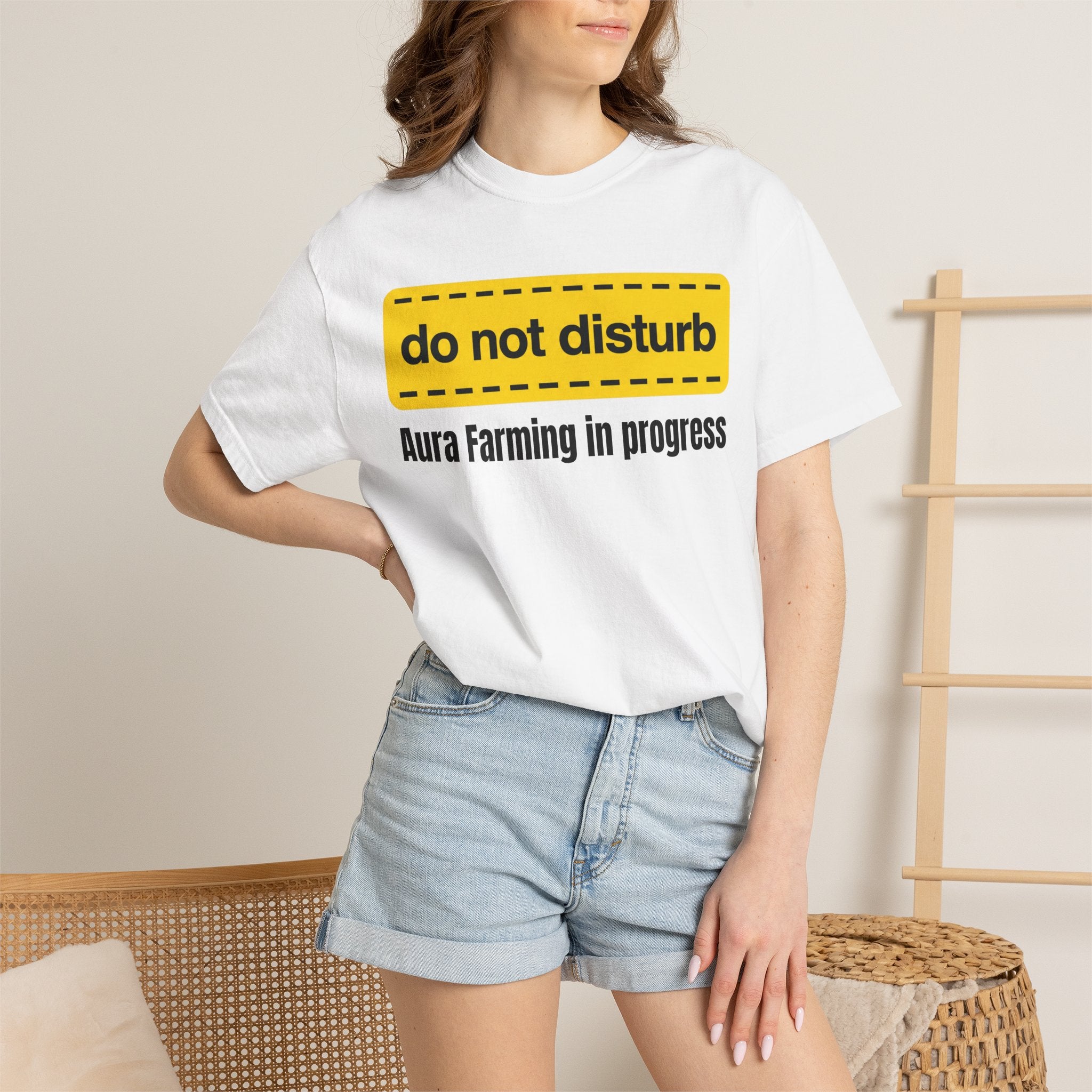 Do Not Disturb T-Shirt  "Aura Farming in Progress" —Funny Spiritual Tee