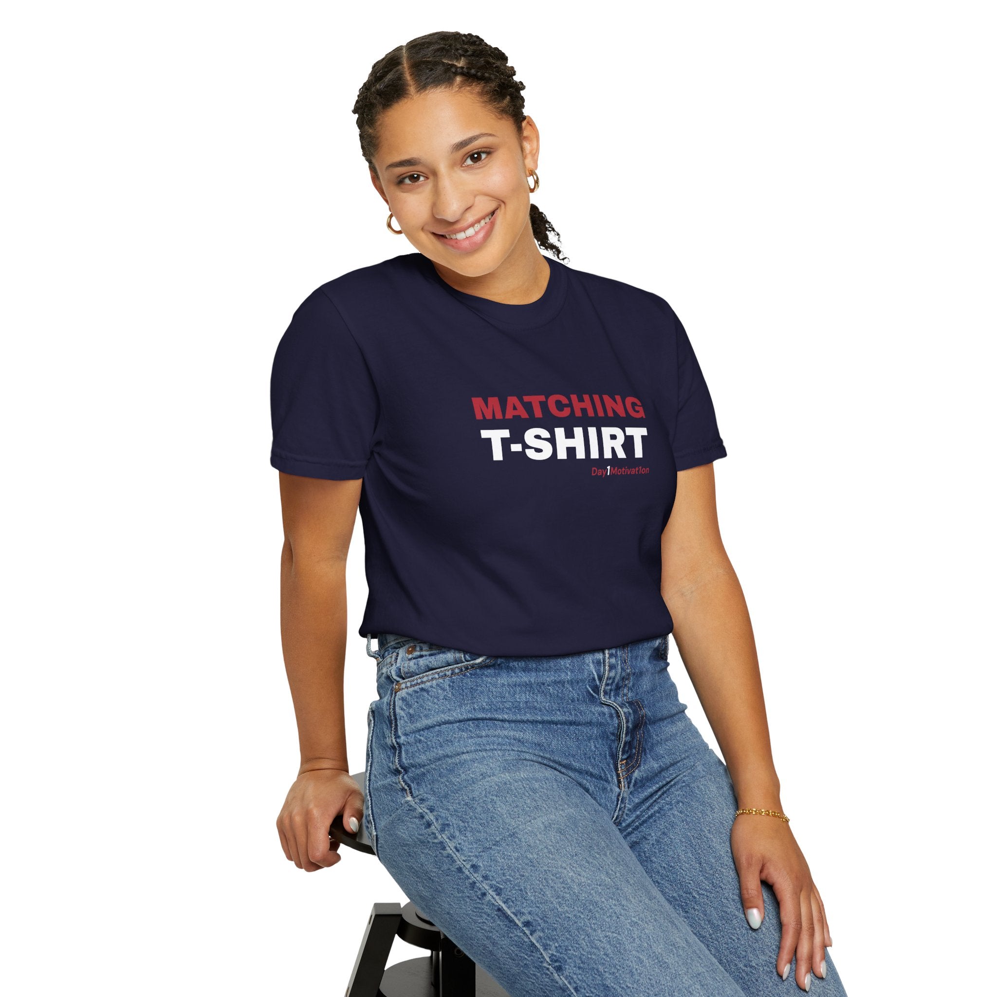 "Matching T-Shirt" | Unisex Graphic Tee with Chicago Red and White Text