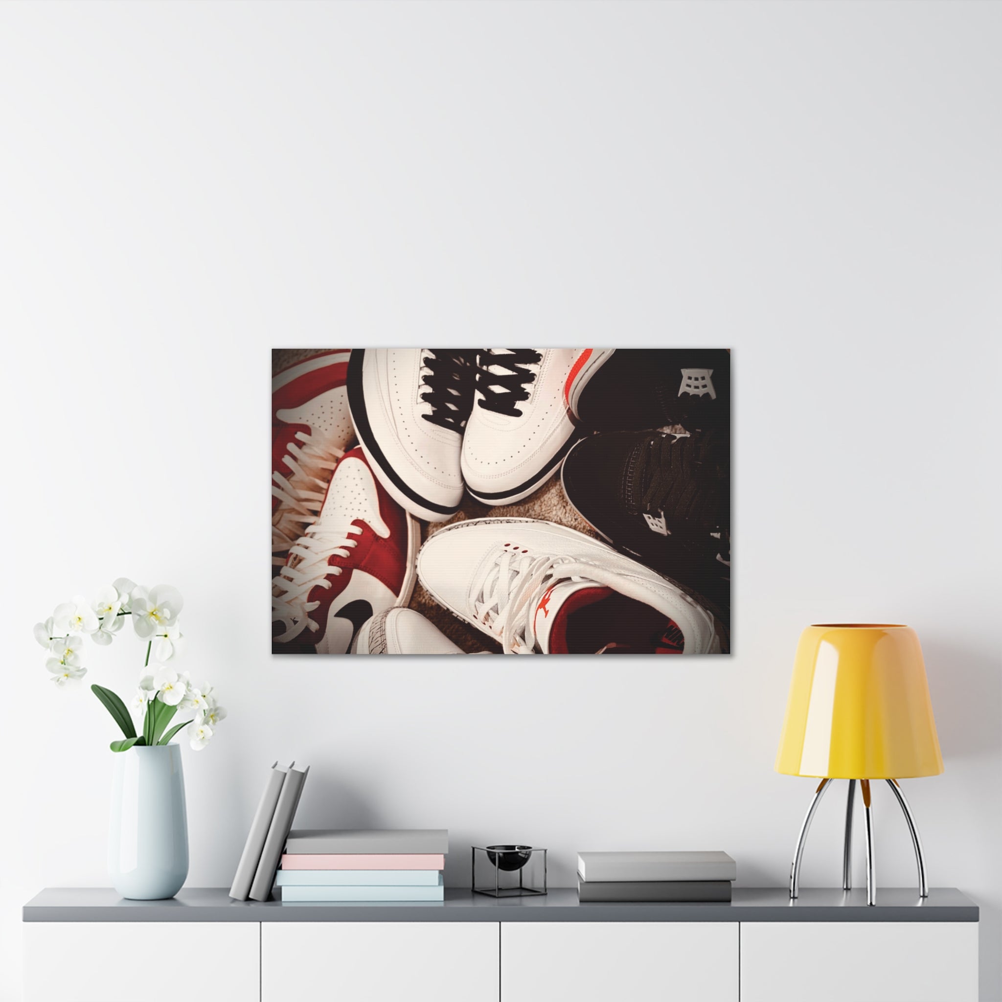 Sneaker Canvas Wall Art - Stretched 0.75" Shoe Print