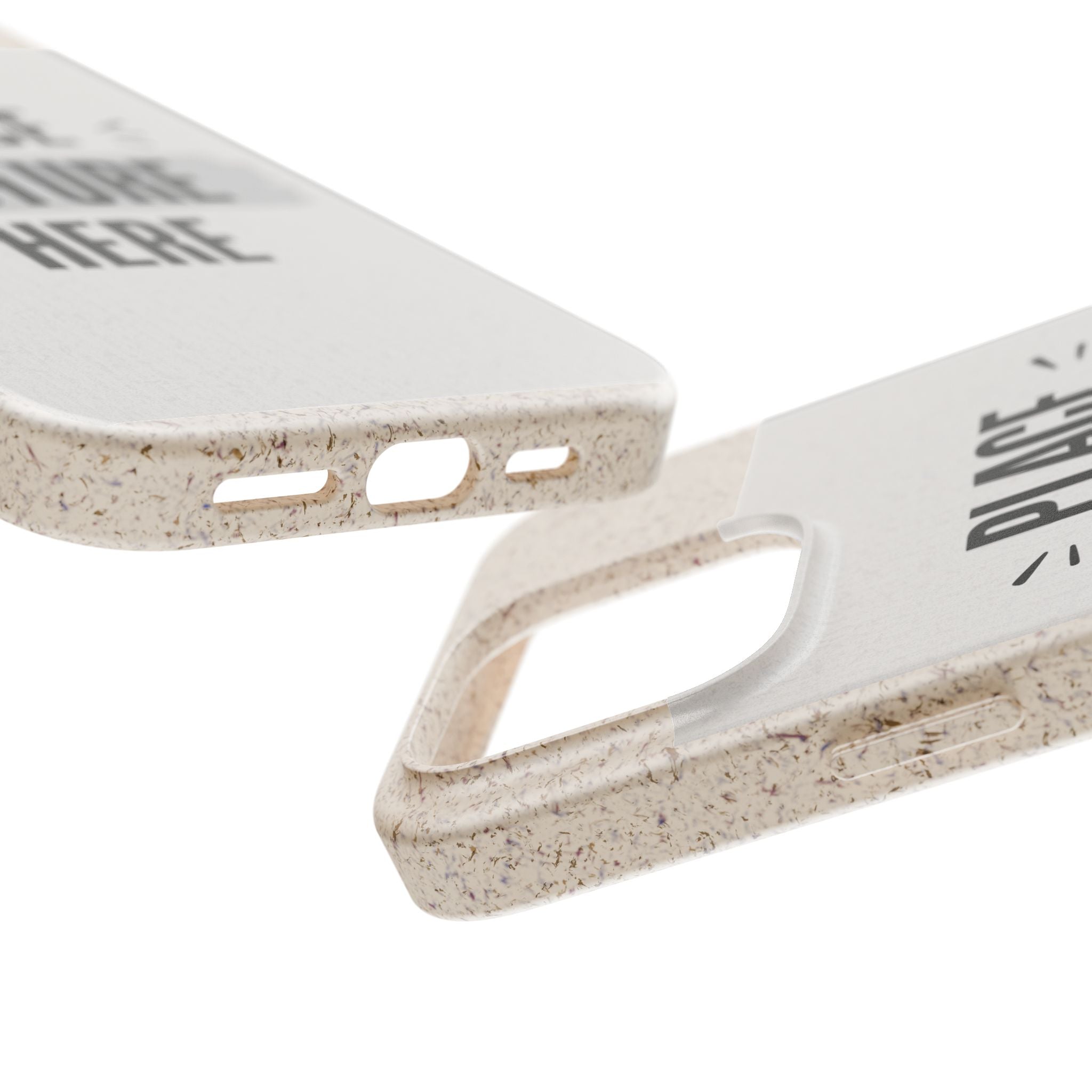 Biodegradable Phone Case — Eco-Friendly Customizable "Place Picture Here" Design