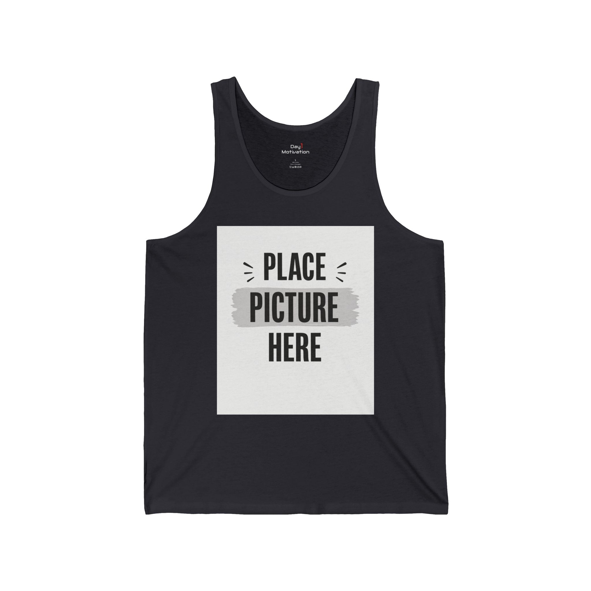 Custom Minimal Workout & Daily Grind Tee (image) — "Designed by You" Tank Top
