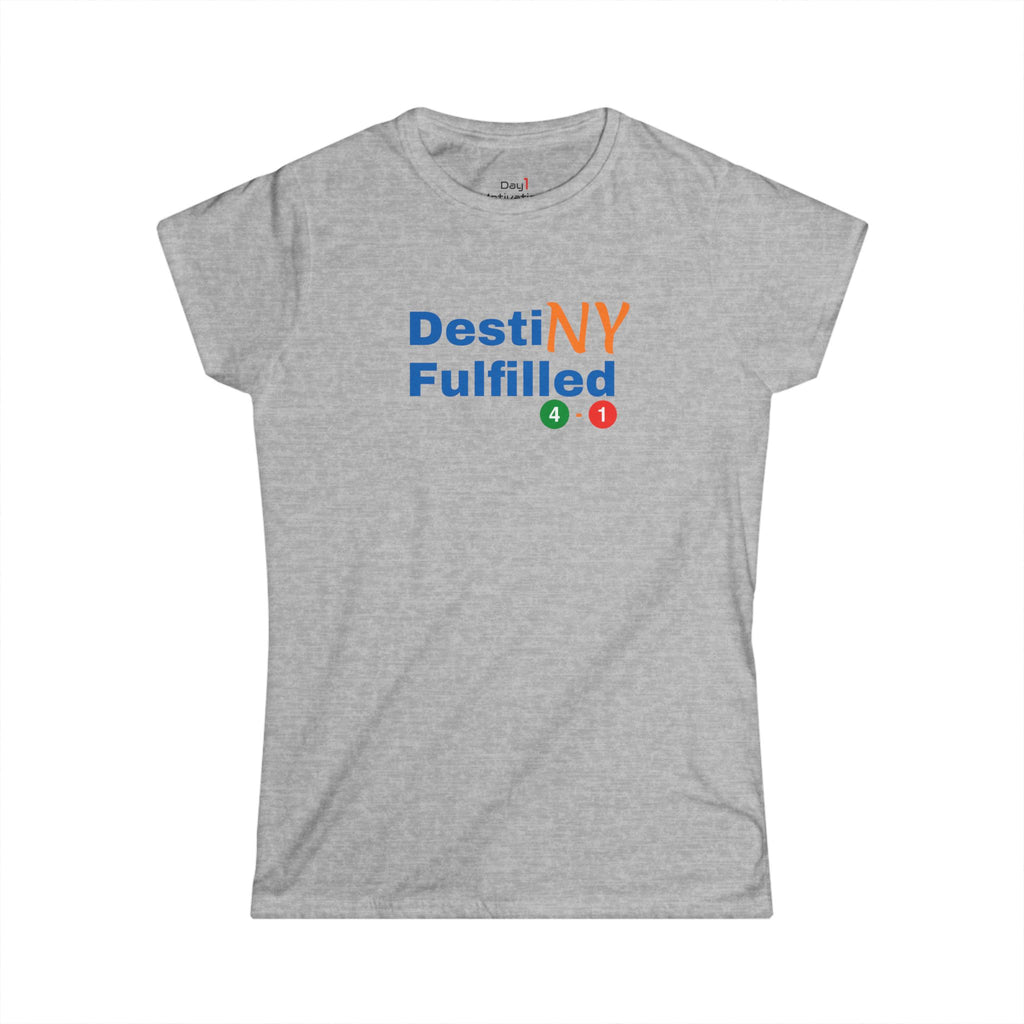 "DestiNY Fulfilled" Women's Tee — 53 Years in the Making(New York Championship)