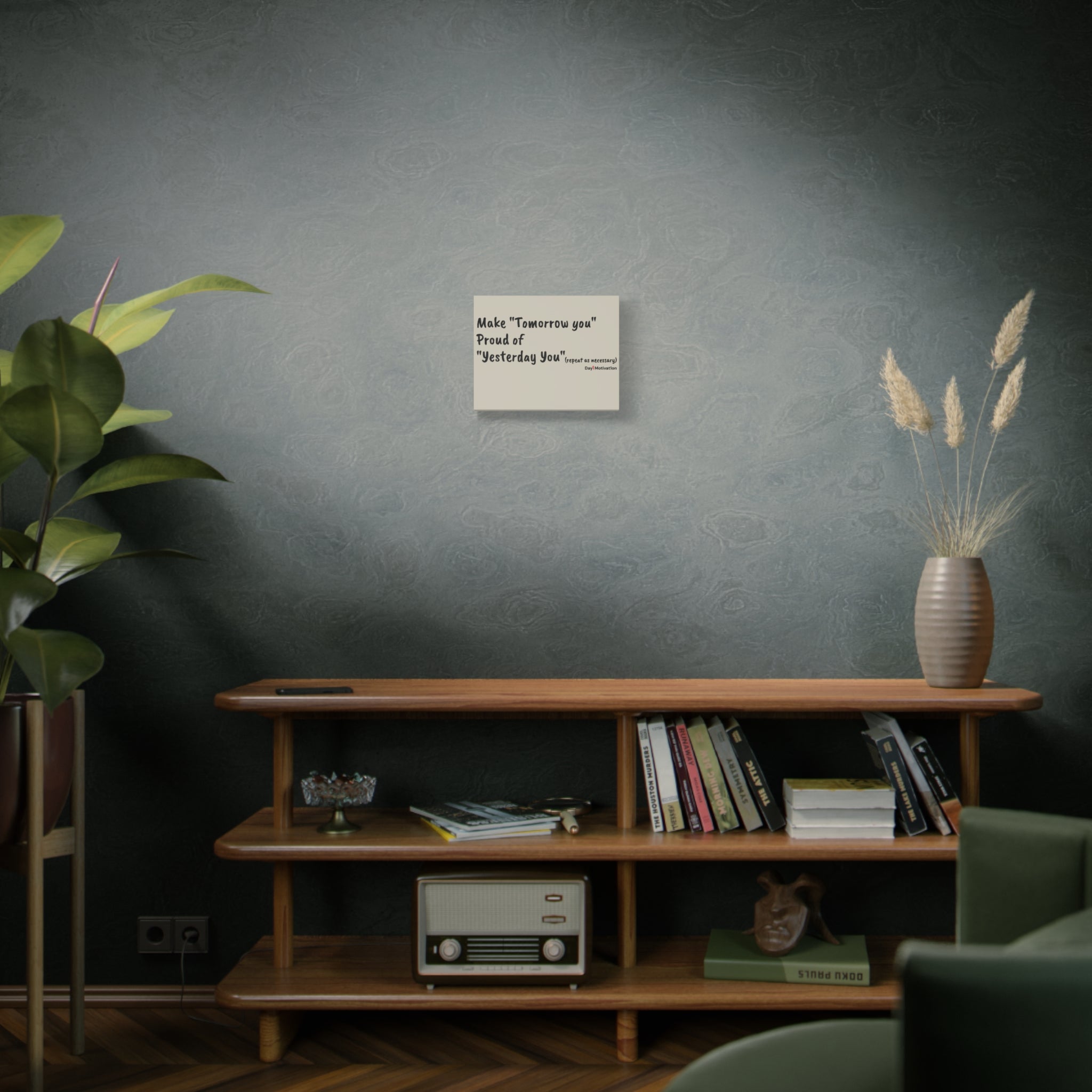 Motivational Canvas Wall Art – “Make Tomorrow You, Proud of Yesterday You”
