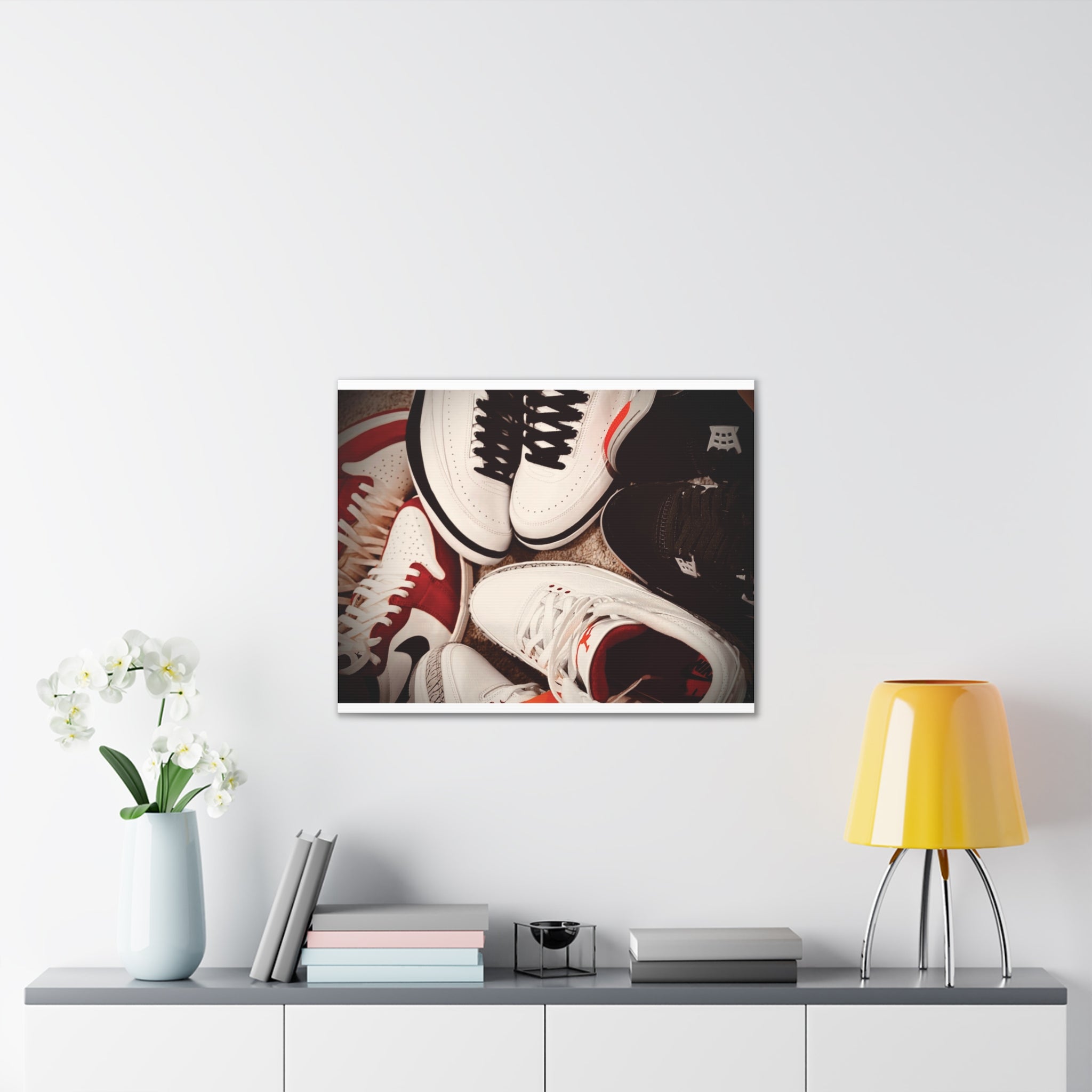 Sneaker Canvas Wall Art - Stretched 0.75" Shoe Print