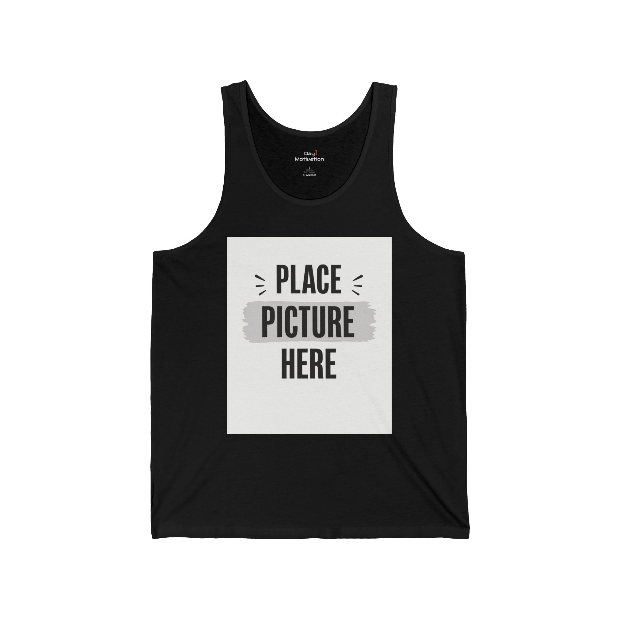 Custom Minimal Workout & Daily Grind Tee (image) — "Designed by You" Tank Top