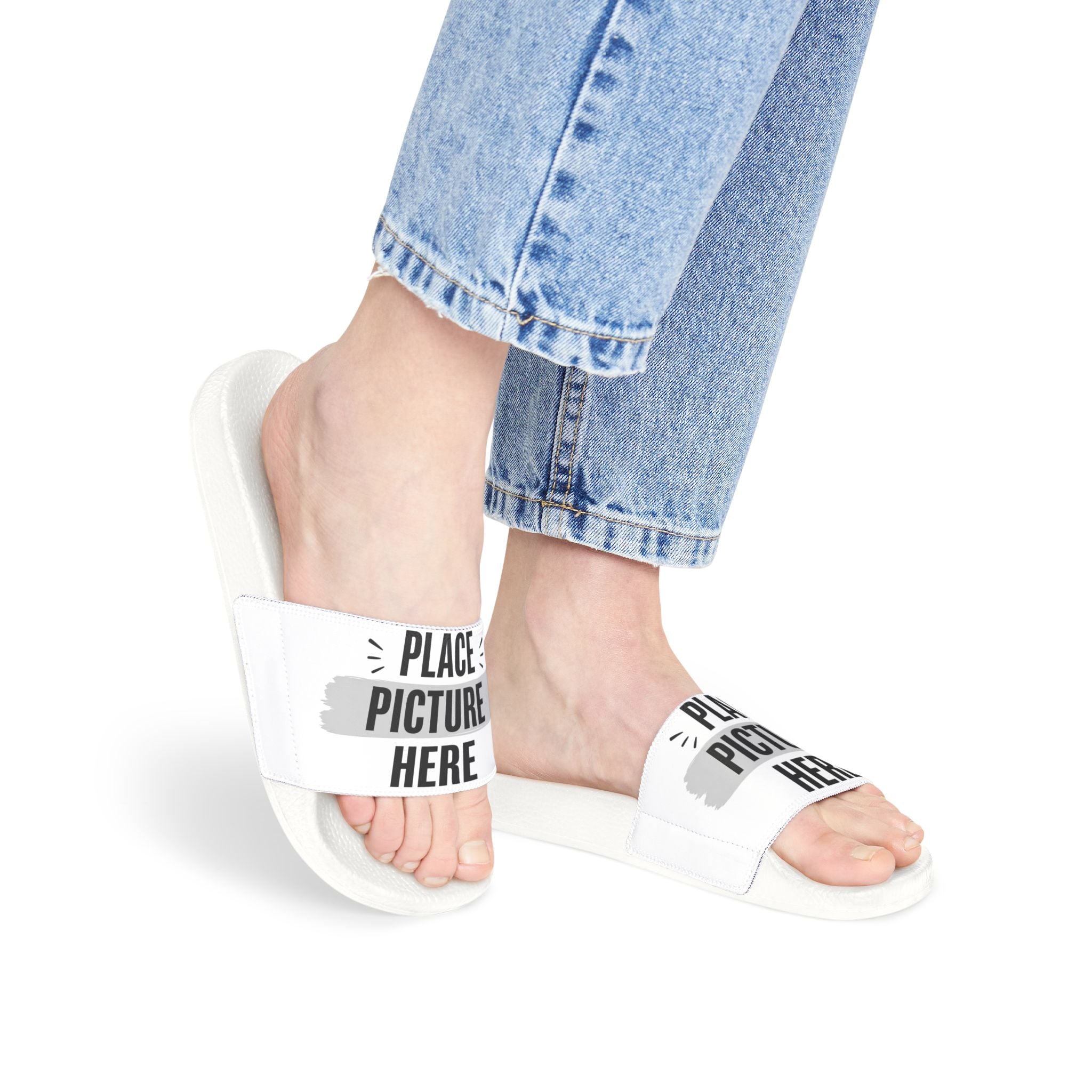 Customizable Women's Casual Slide(Image) — "Designed by You" Sandals with Interchangeable Strap