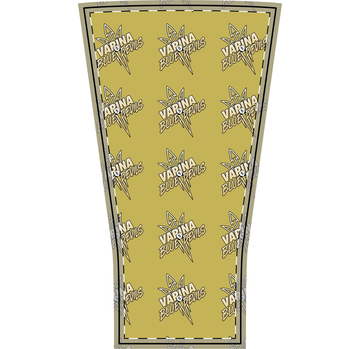 Varina Blue Devils Arm Sleeve — Gold Sports Compression Sleeve