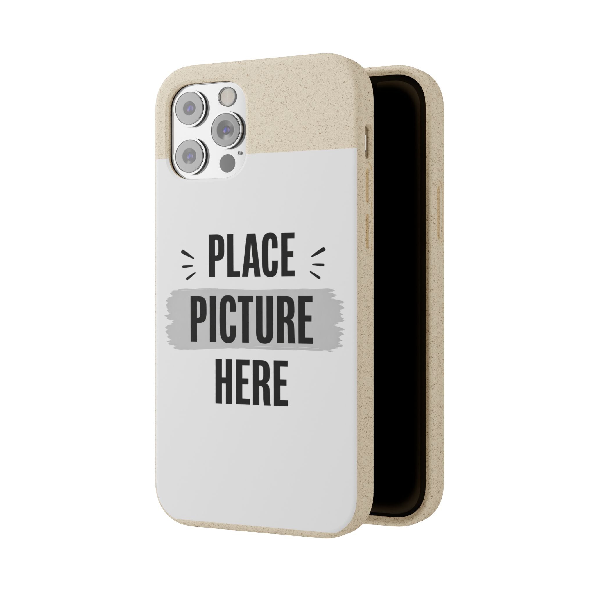 Biodegradable Phone Case — Eco-Friendly Customizable "Place Picture Here" Design