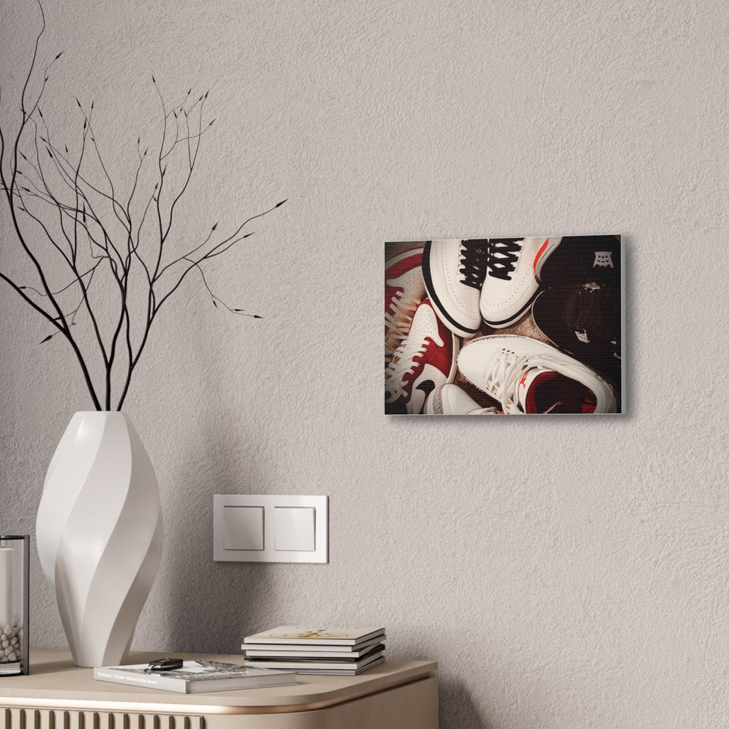 Sneaker Canvas Wall Art - Stretched 0.75" Shoe Print