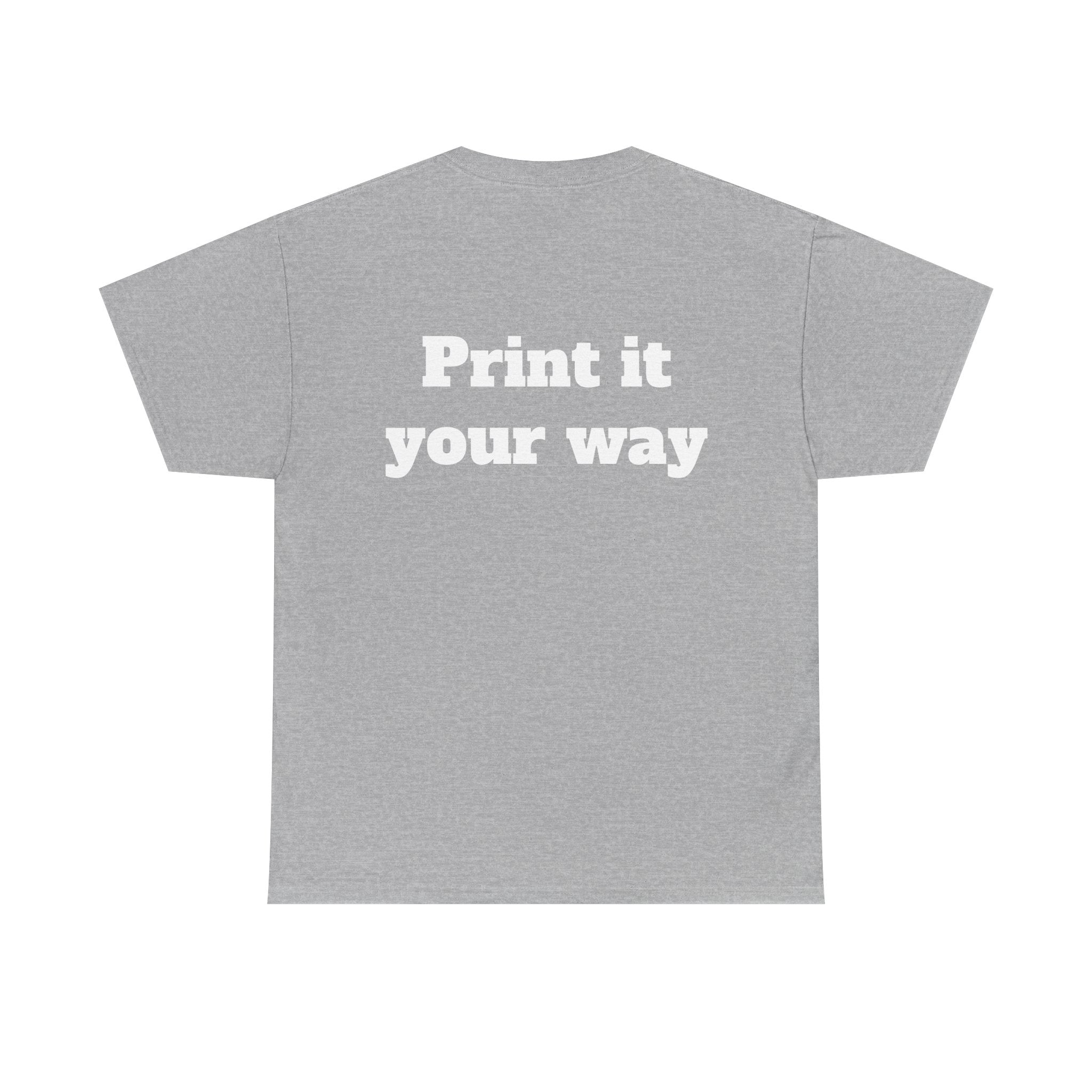 Personalized Graphic Tee for School, Team & Club — "Designed by You" Unisex T-Shirt