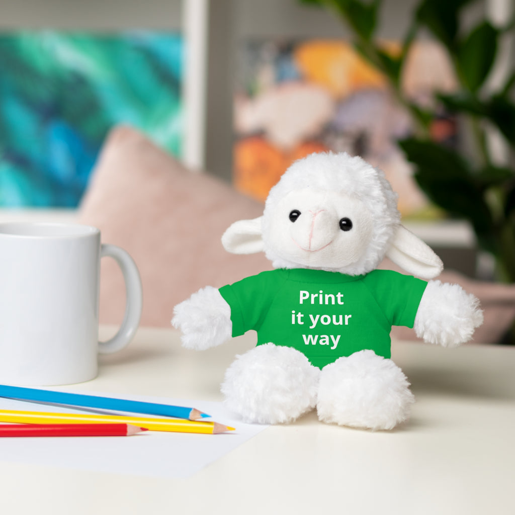 Custom T-Shirt Stuffed Animal  — Personalized with 'Print it your way' Tee