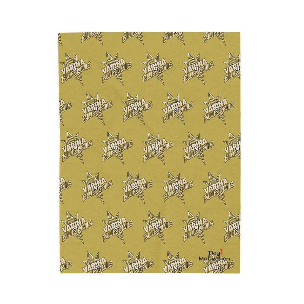 Varina Blue Devils Gold Velveteen Stadium Blanket