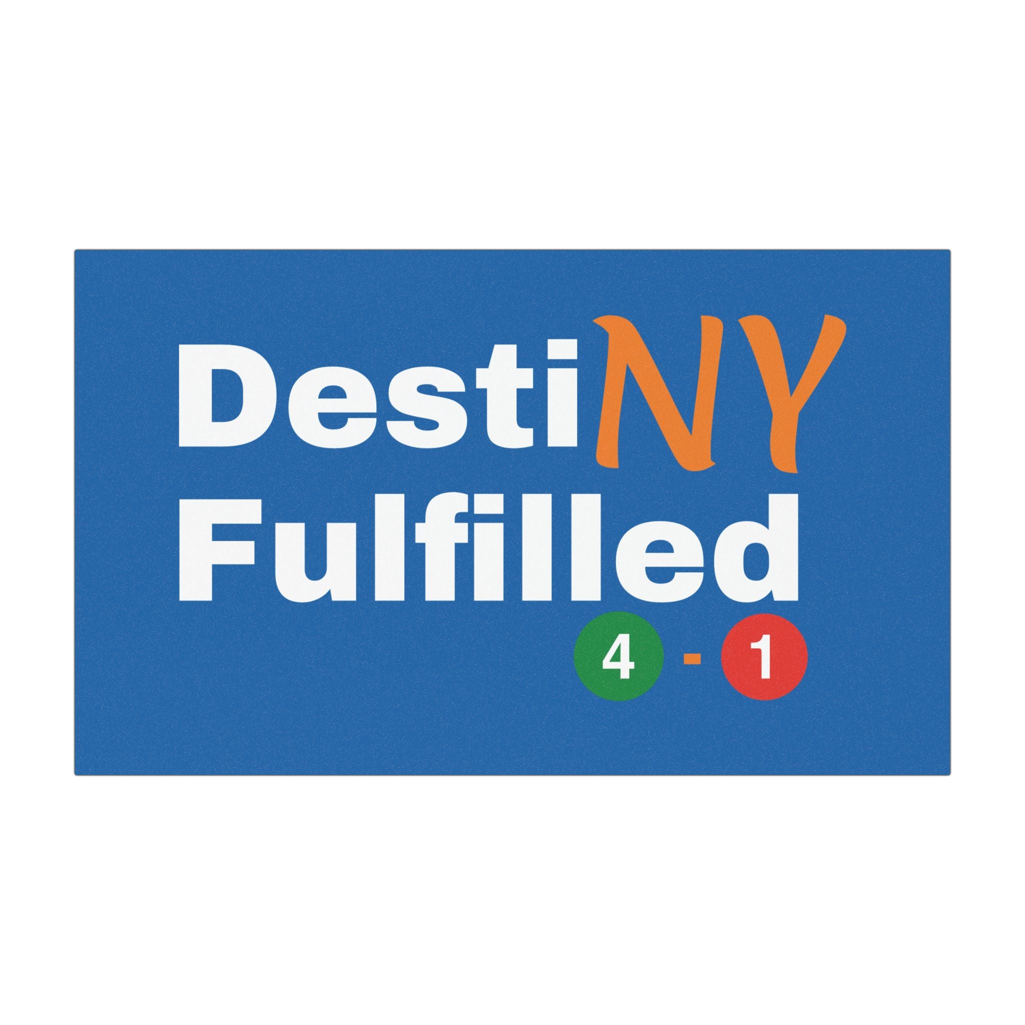 "DestiNY Fulfilled" Car Magnet — 53 Years in the Making (New York Championship)