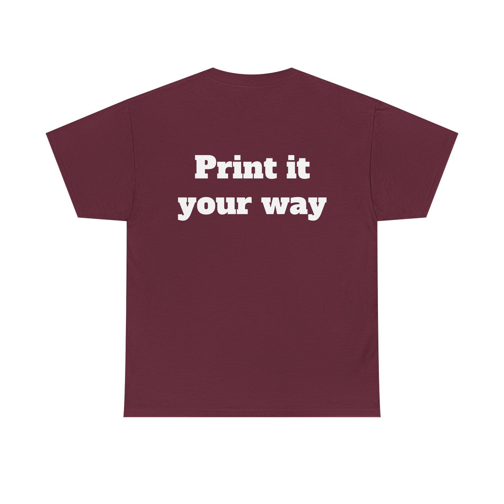 Personalized Graphic Tee for School, Team & Club — "Designed by You" Unisex T-Shirt
