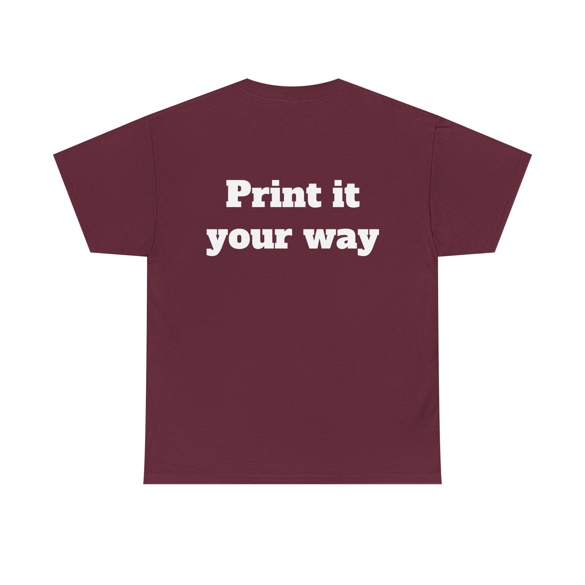 Personalized Graphic Tee for School, Team & Club — "Designed by You" Unisex T-Shirt