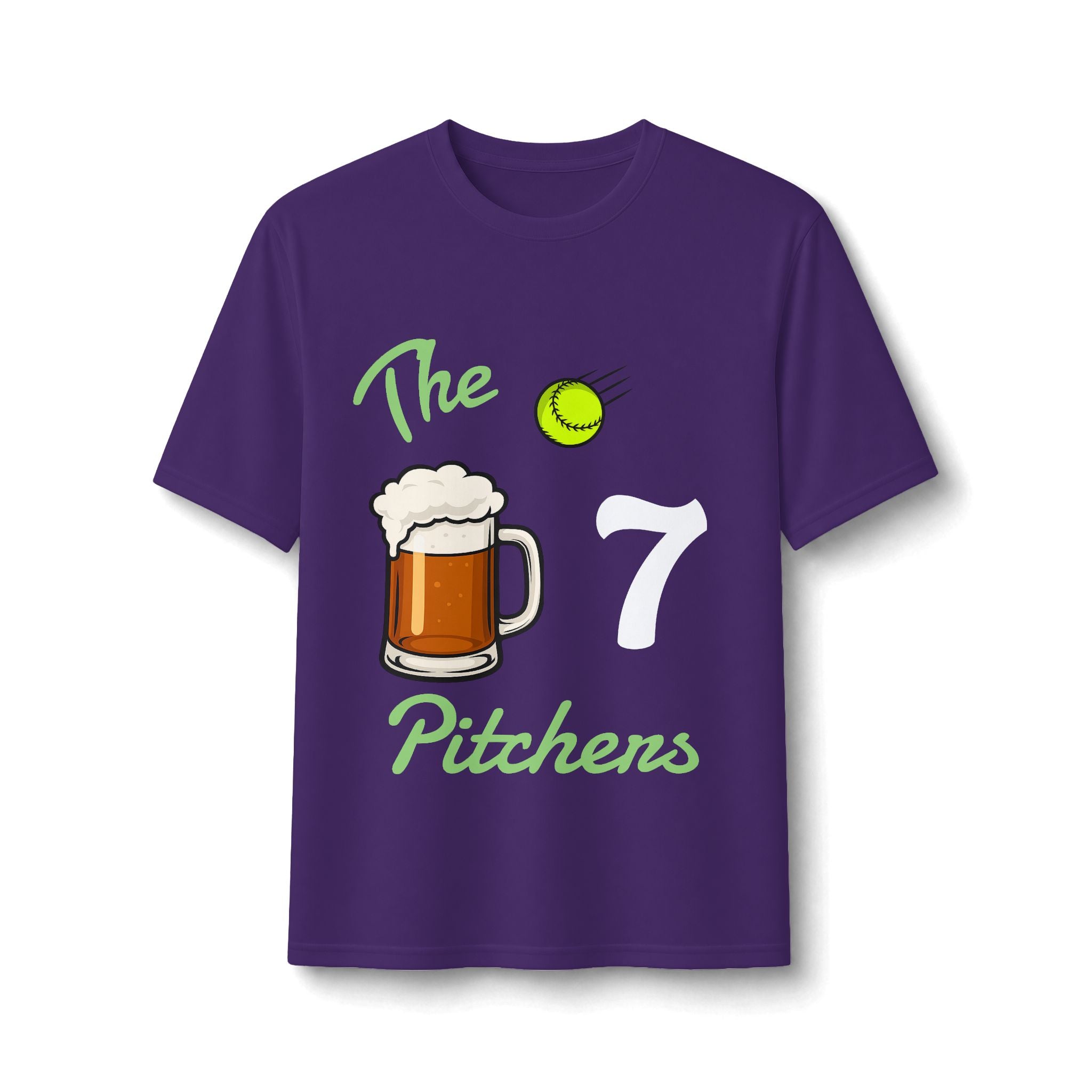 "The Pitchers" Personalized Jersey Shirt — Beer & Baseball Performance Tee