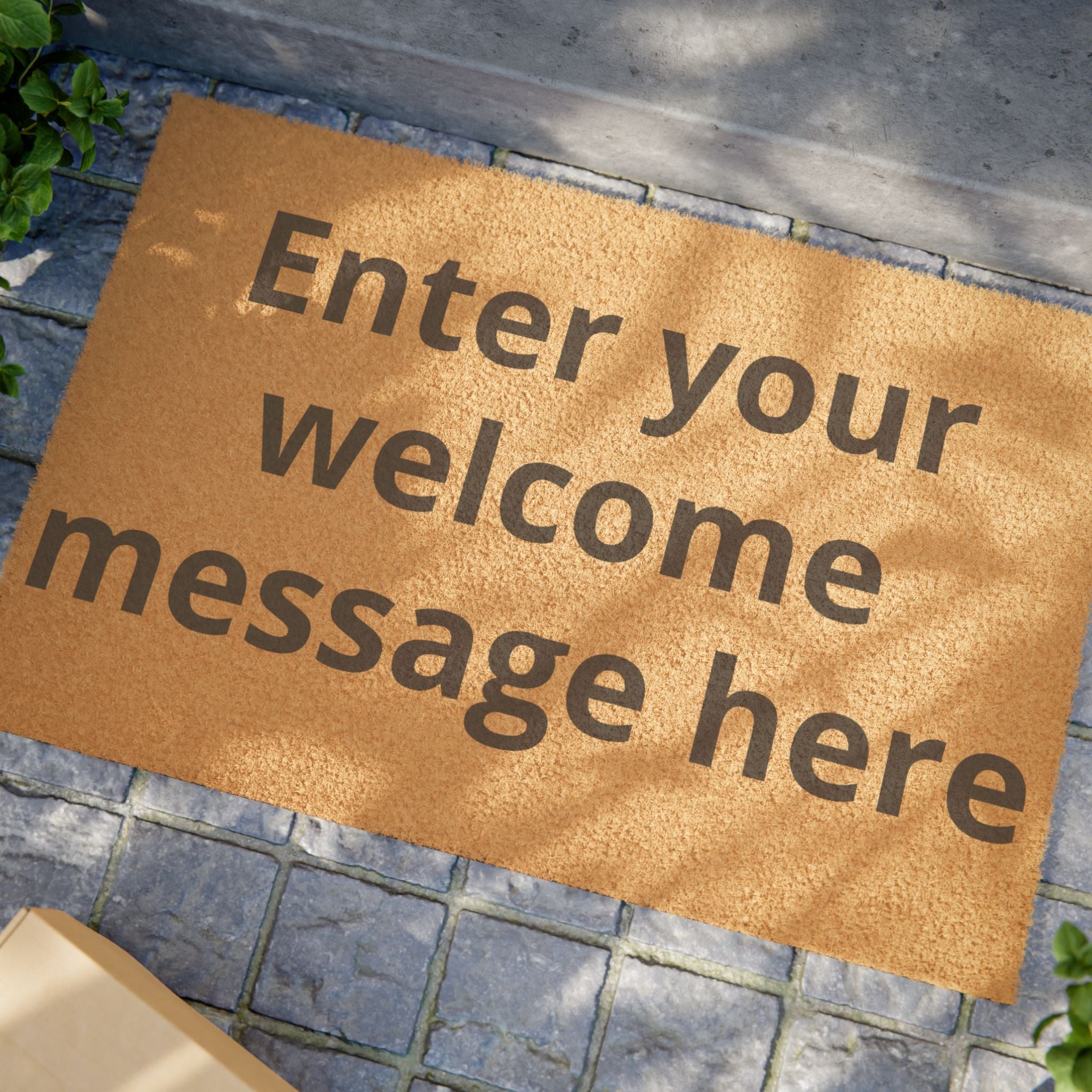 Personalized Text Welcome Mat