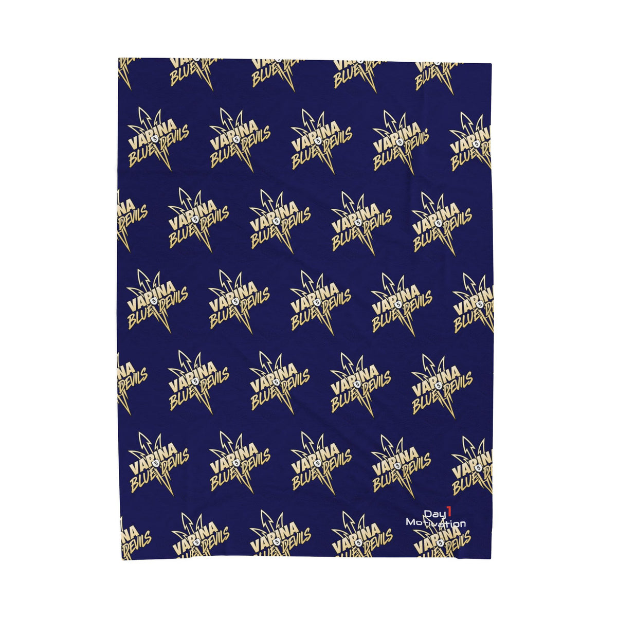 Varina Blue Devils Navy & Gold Velveteen Stadium Blanket