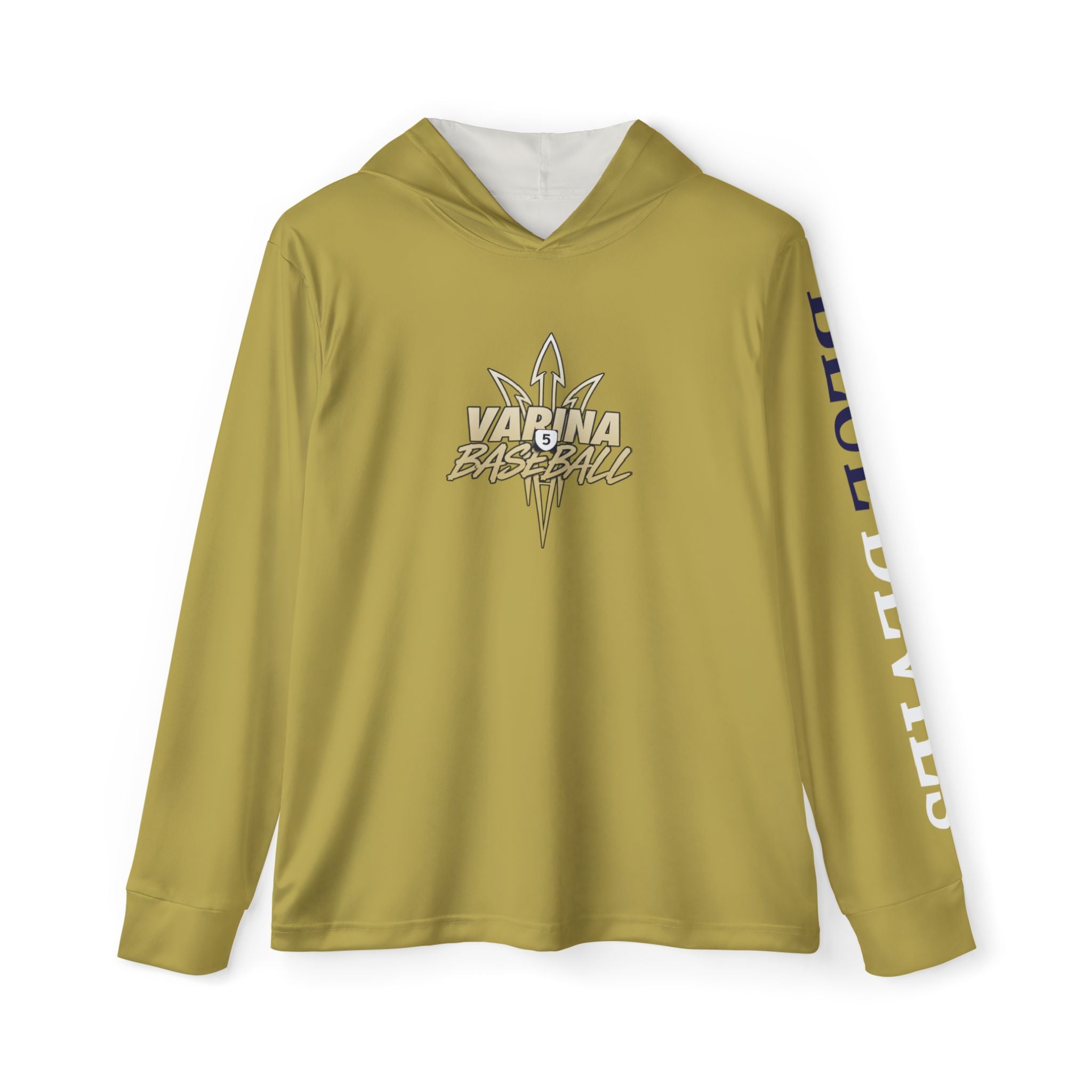Varina Route 5 Baseball Warmup Hoodie (AOP) - Vegas Gold