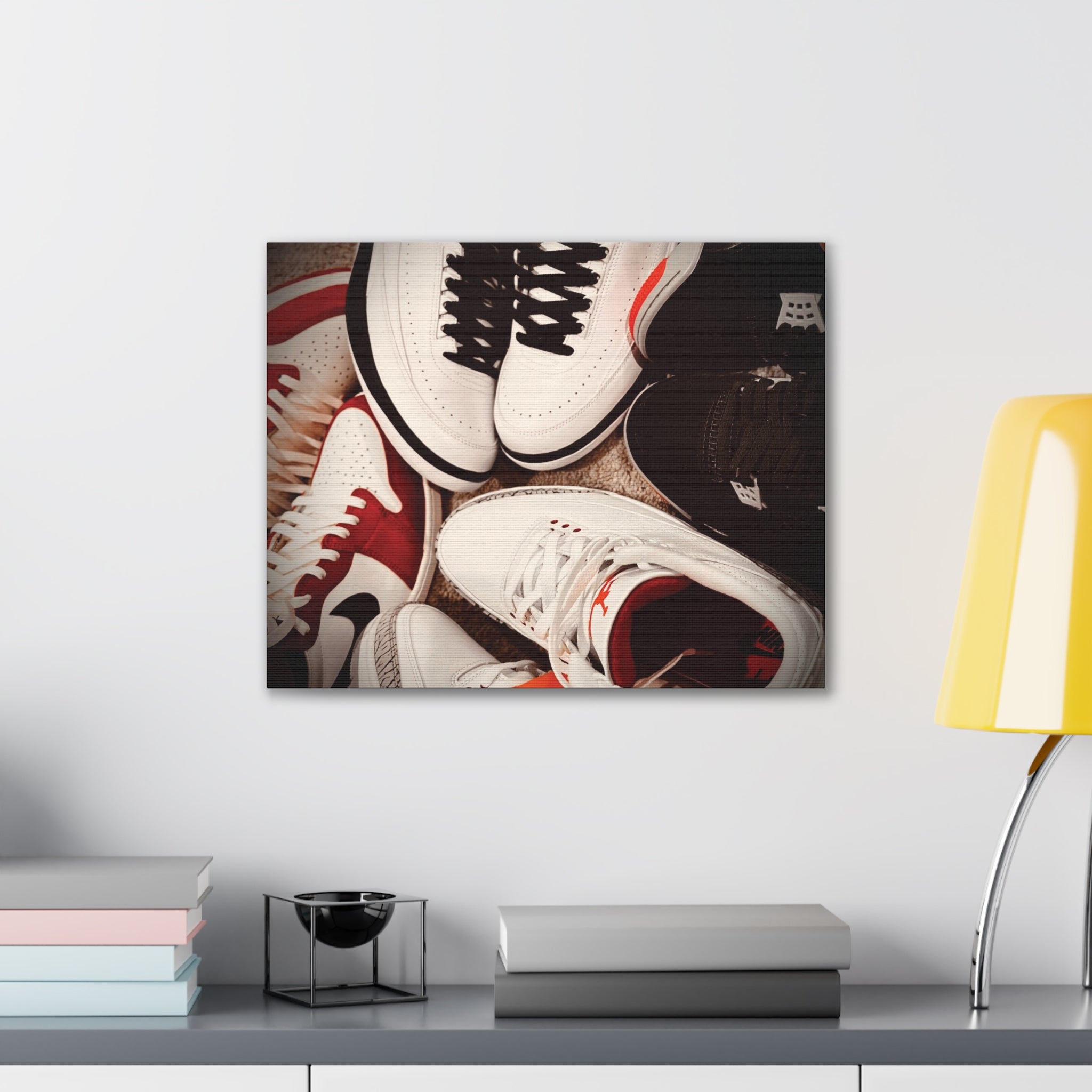 Sneaker Canvas Wall Art - Stretched 0.75" Shoe Print