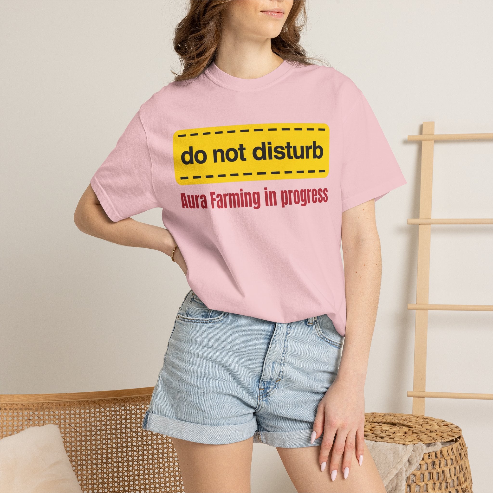 Do Not Disturb T-Shirt  "Aura Farming in Progress" —Funny Spiritual Tee