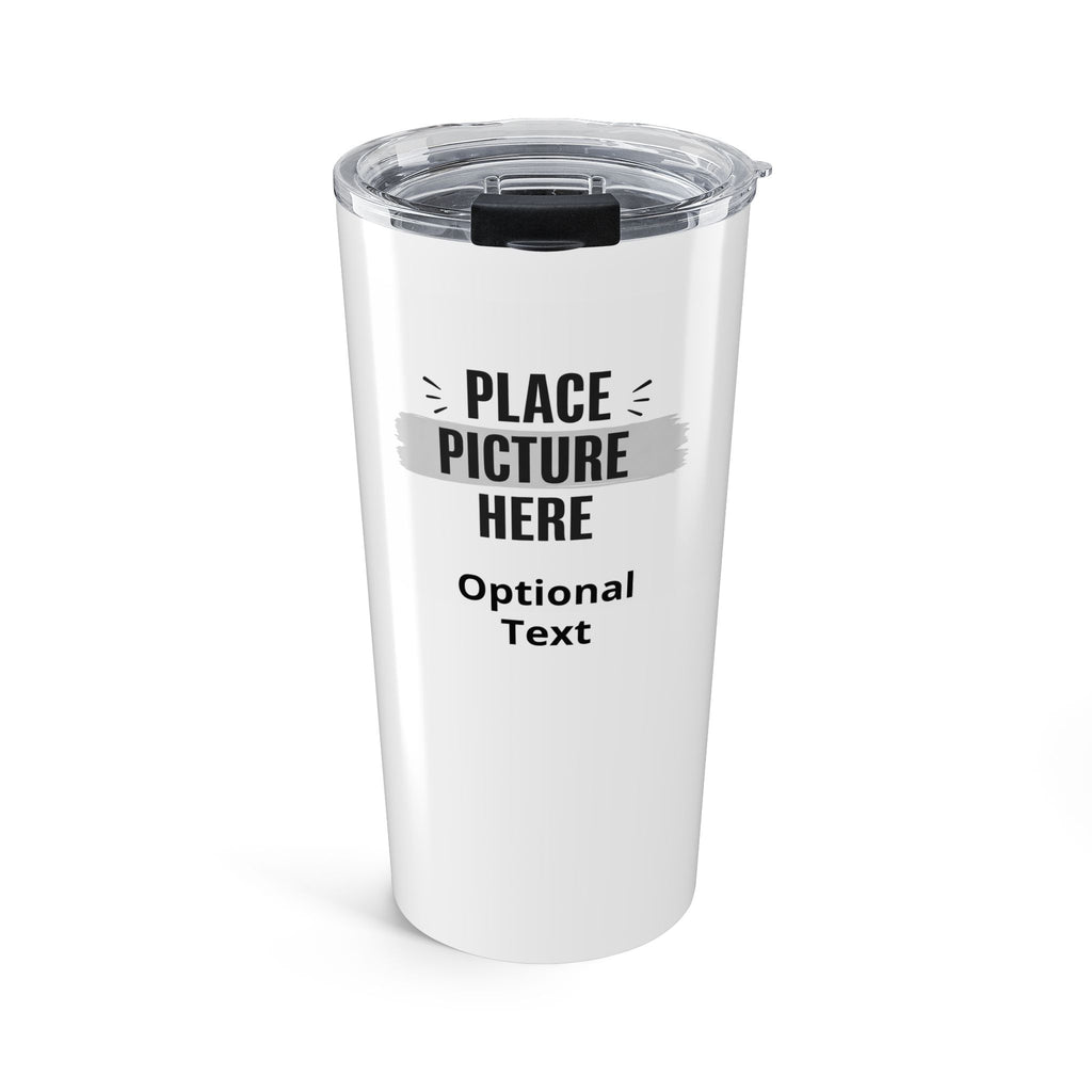 20oz Personalized Photo Tumbler — Customizable Travel Cup with Optional Text