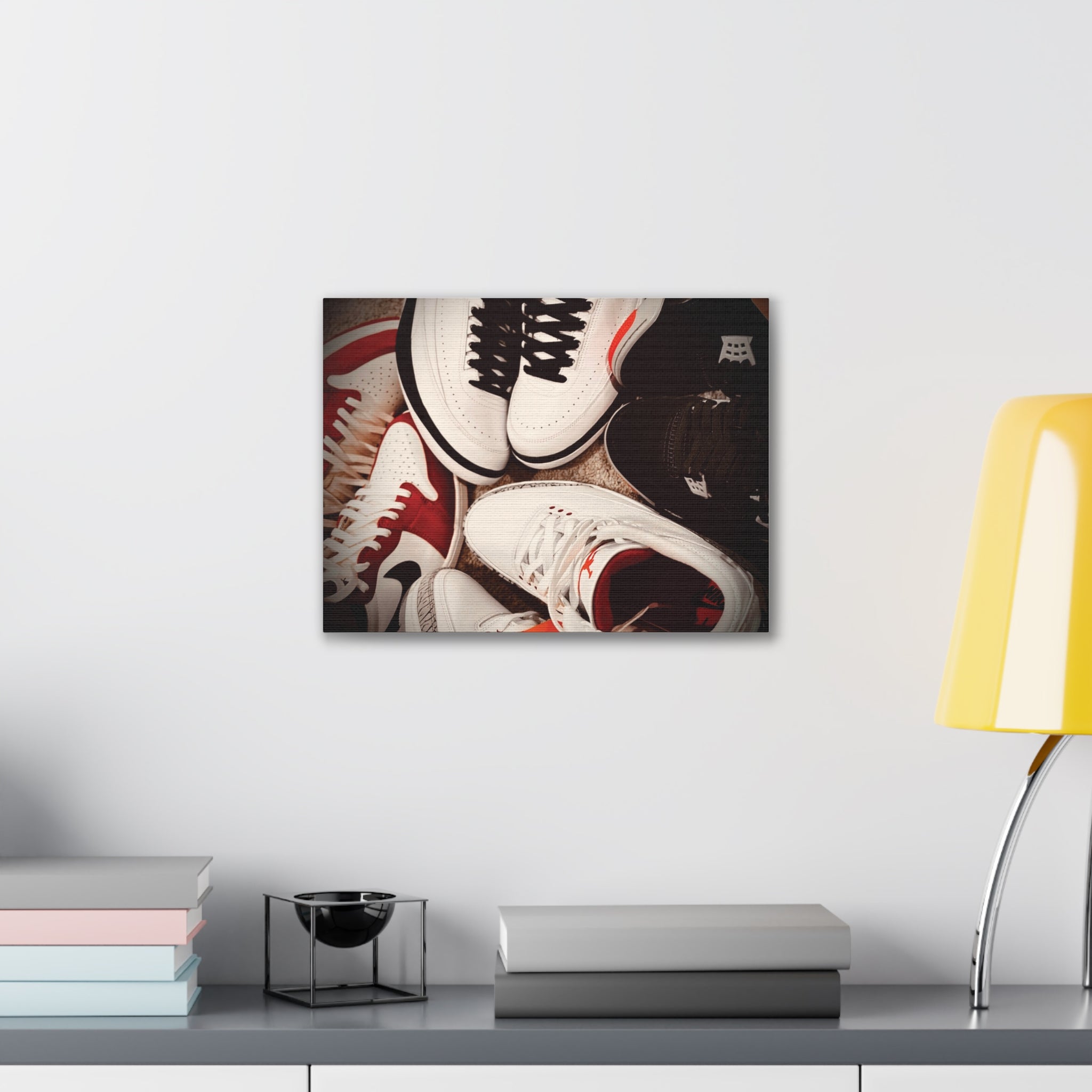 Sneaker Canvas Wall Art - Stretched 0.75" Shoe Print