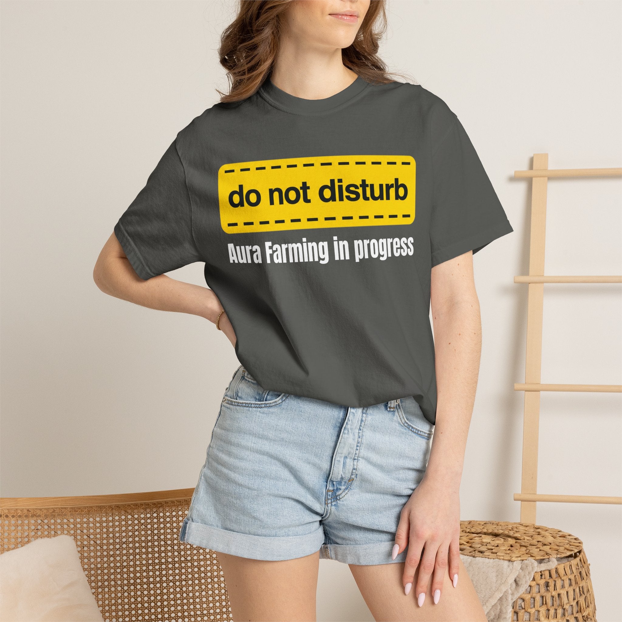 Do Not Disturb T-Shirt  "Aura Farming in Progress" —Funny Spiritual Tee