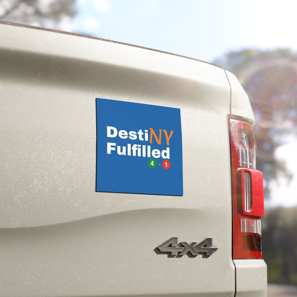 "DestiNY Fulfilled" Car Magnet — 53 Years in the Making (New York Championship)