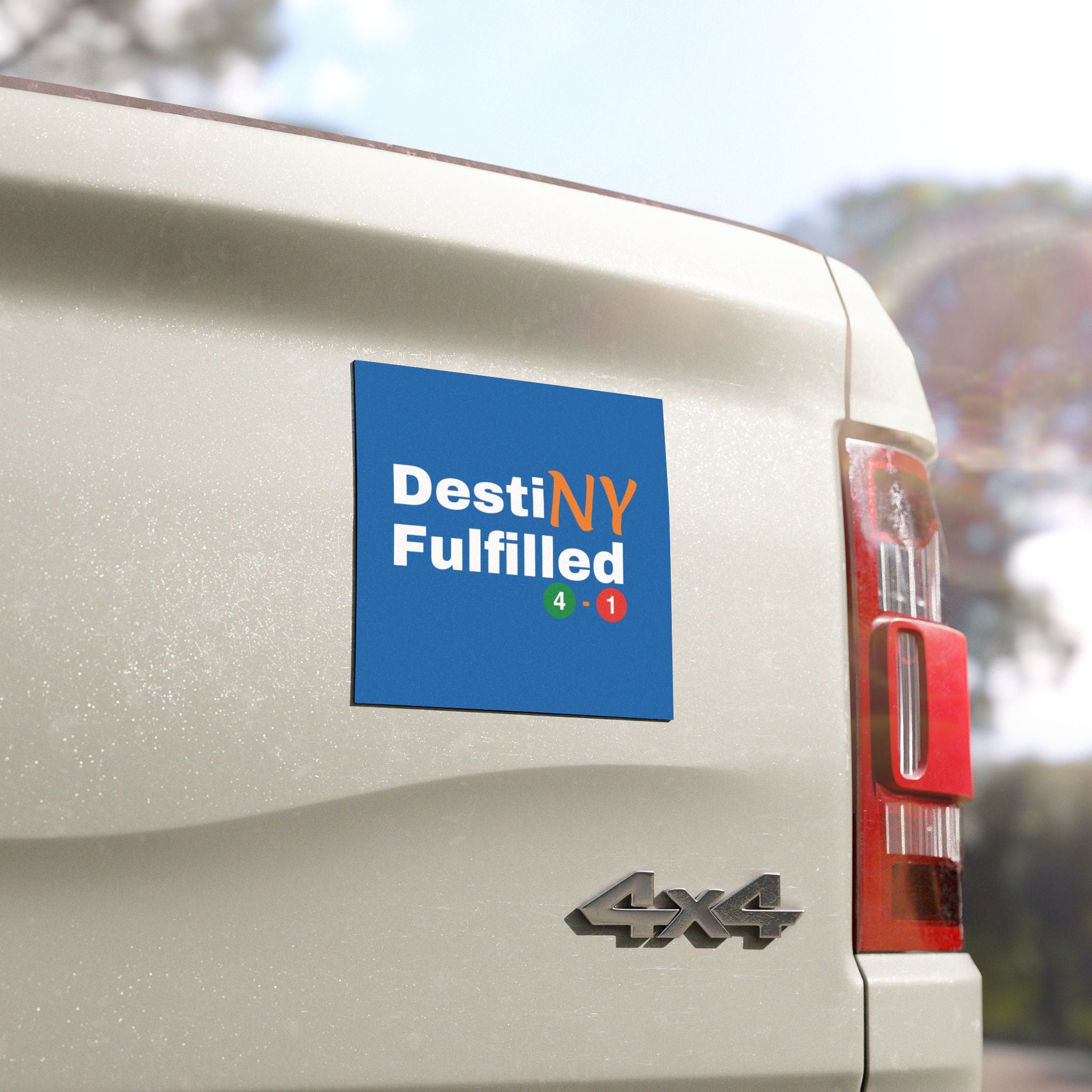"DestiNY Fulfilled" Car Magnet — 53 Years in the Making (New York Championship)