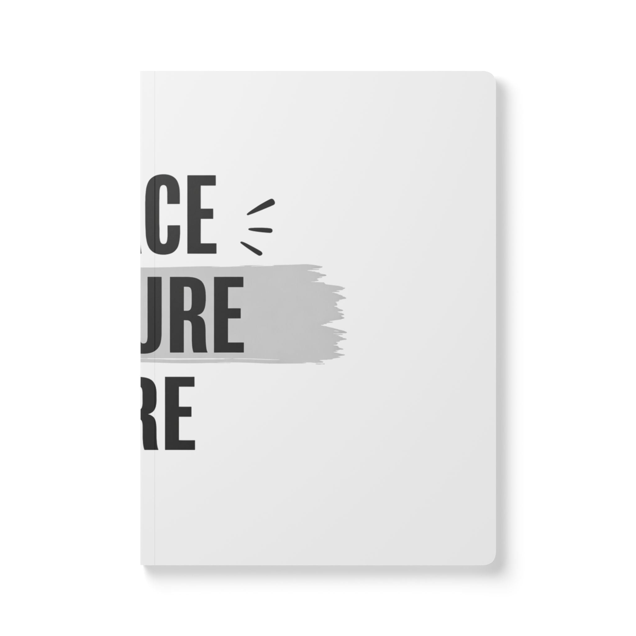 Inspirational Softcover Journal — "Place Picture Here" Minimal Design